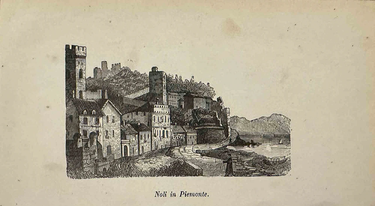 Autori Vari, Noli in Piemonte, Litografia '800 1
