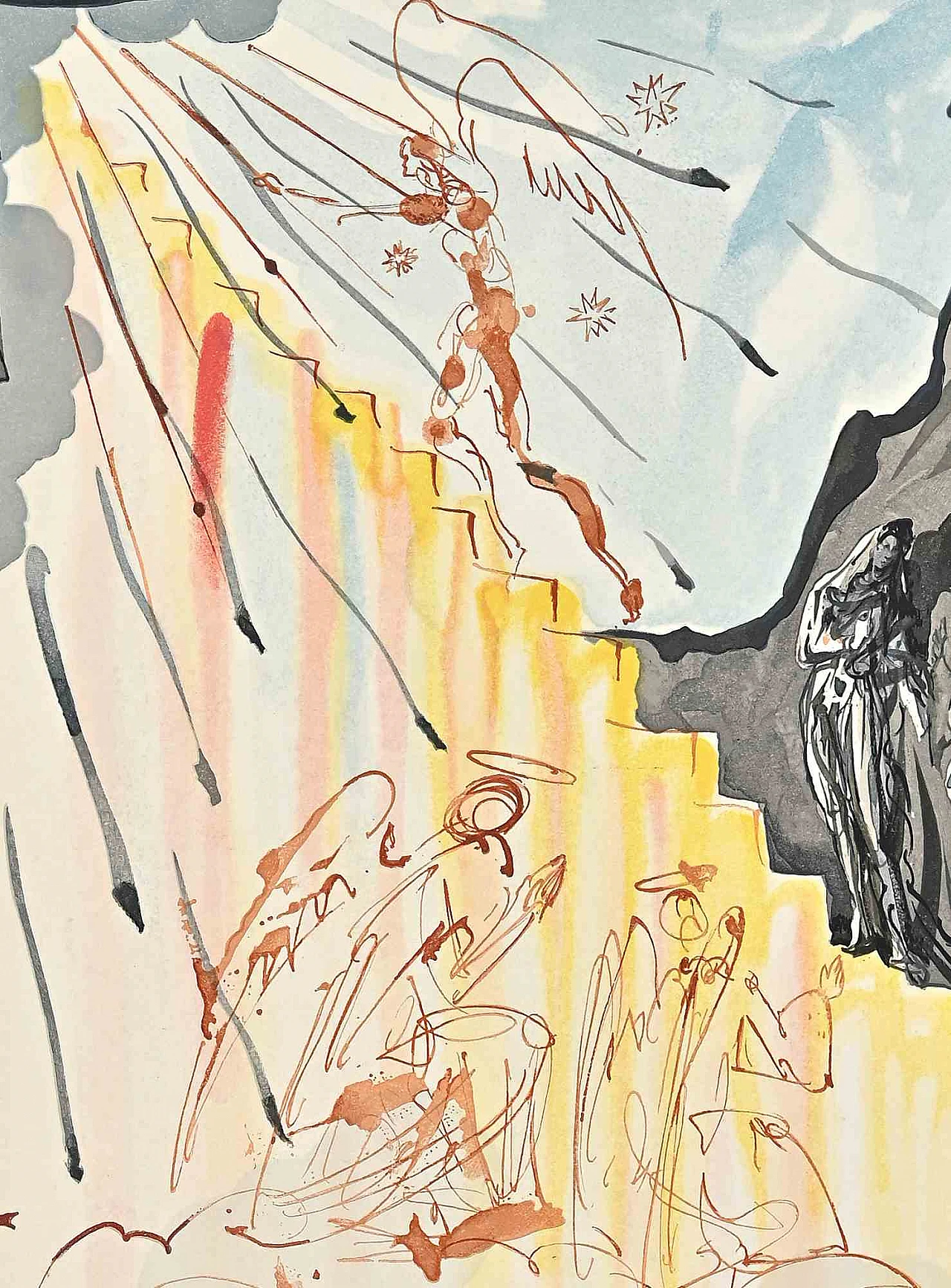 Salvador Dalì, La Scala Celeste, Xilografia 1960-1979 3