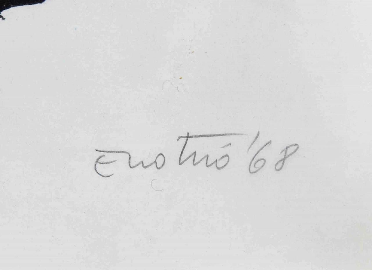 Enotrio Pugliese, Boats, Etching 1960s-1970s 2