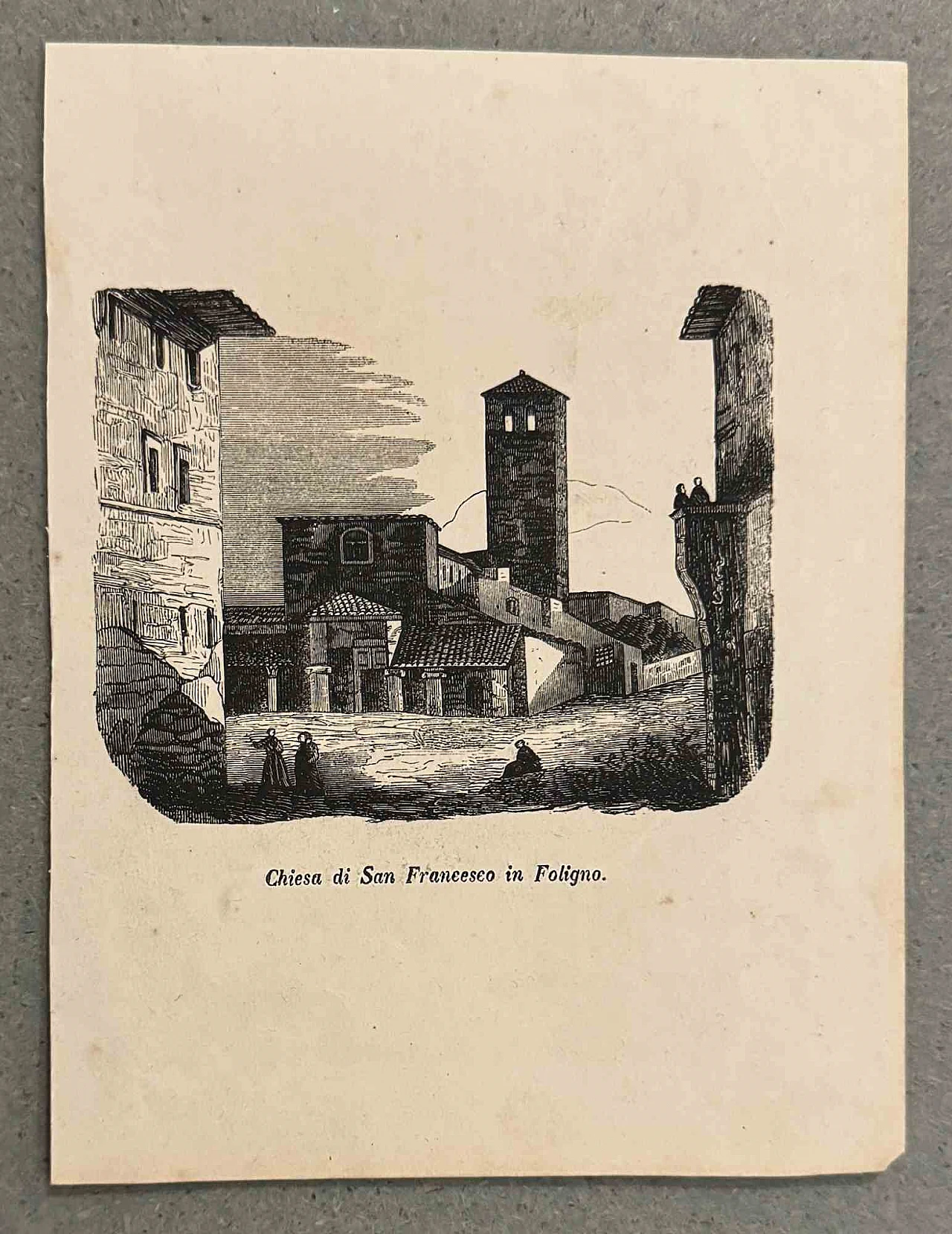Autori vari, Chiesa di San Francesco a Foligno, Litografia '800 1