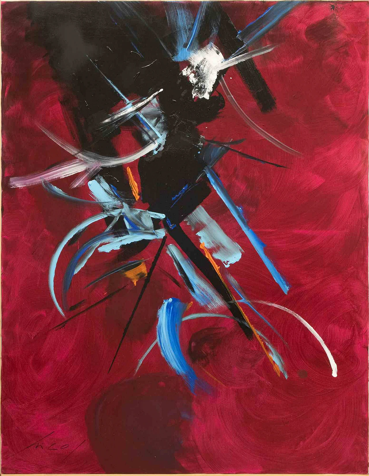 Nico Van Lucas, Odino, olio acrilico su tela Anni 2000 1