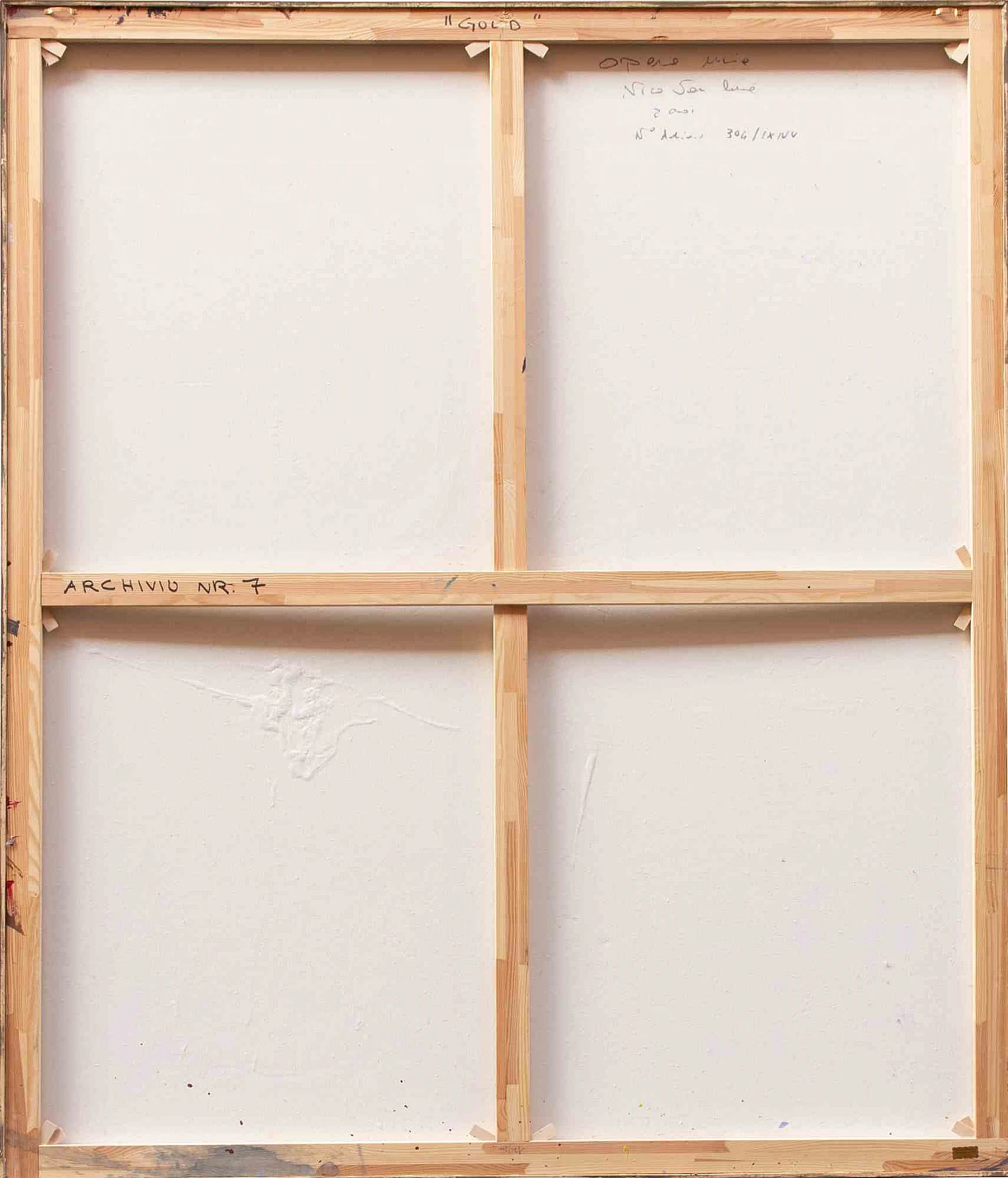 Nico Van Lucas, oro, olio acrilico su tela Anni 2000 4