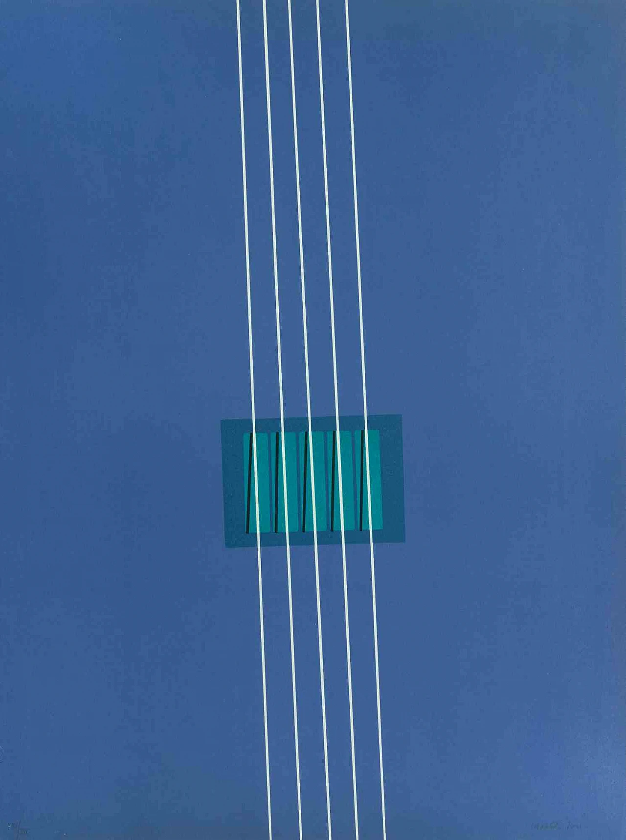 Lorenzo Indrimi, Purple, Lithograph 1960s-1970s 1