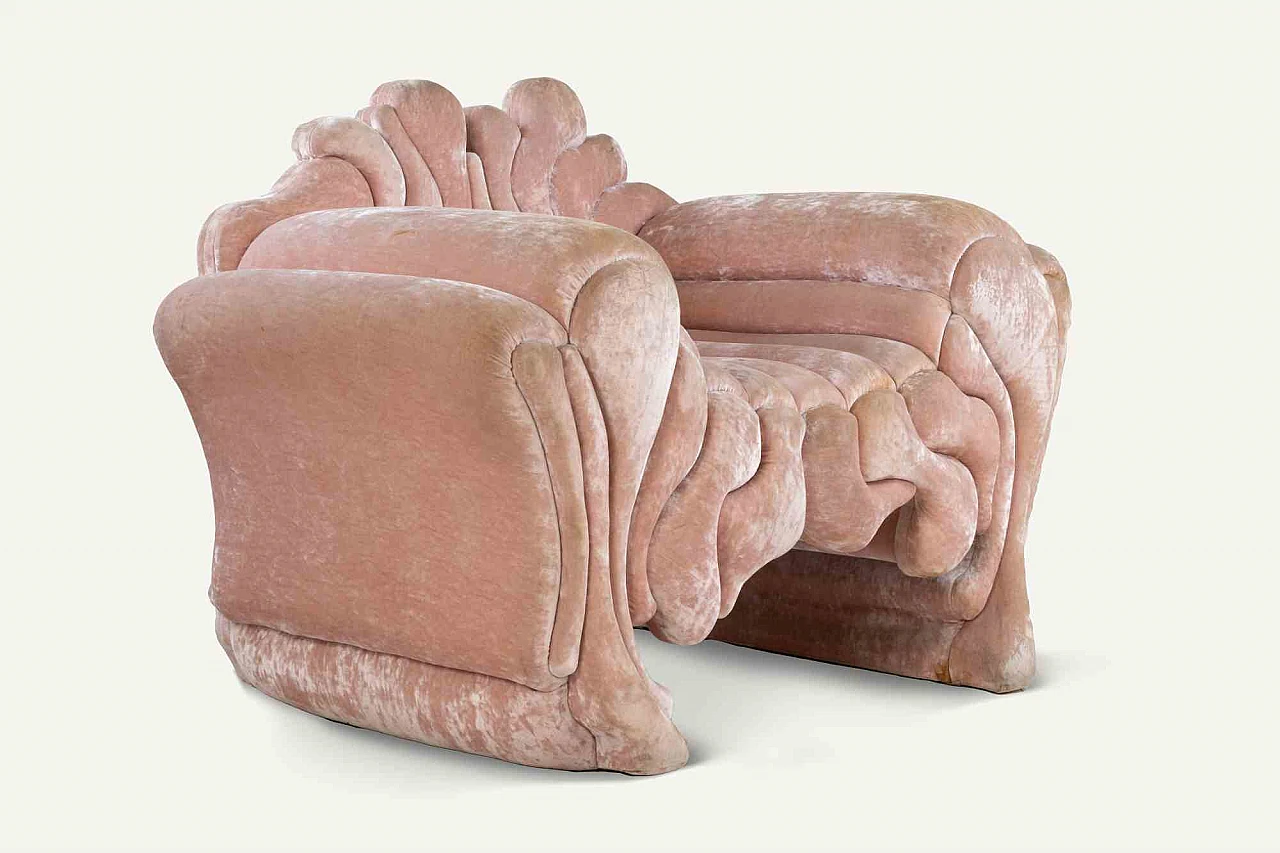 Roberto Fallani, poltrona vintage "Lavica" di Roberto Fallani 1980-1999 2