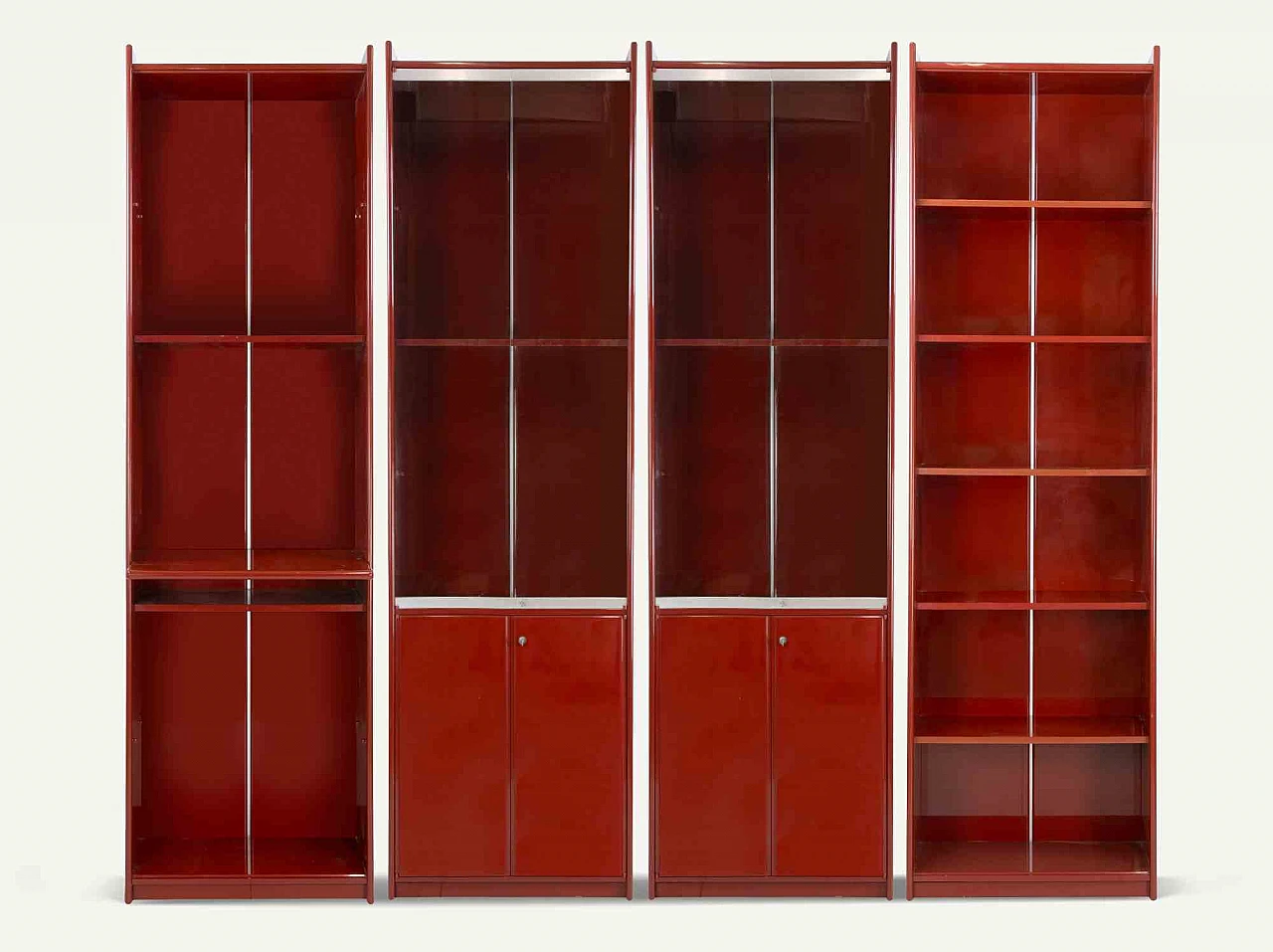 Kazuhide Takahama, Vintage 4 Modules Olinto Bookshelf by Kazuhide Takahama 1960s-1970s 1