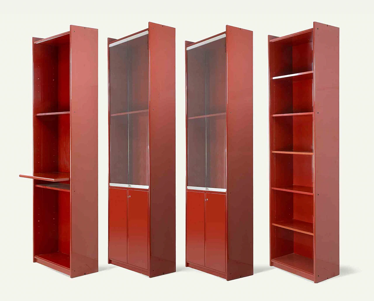 Kazuhide Takahama, Vintage 4 Modules Olinto Bookshelf by Kazuhide Takahama 1960s-1970s 2