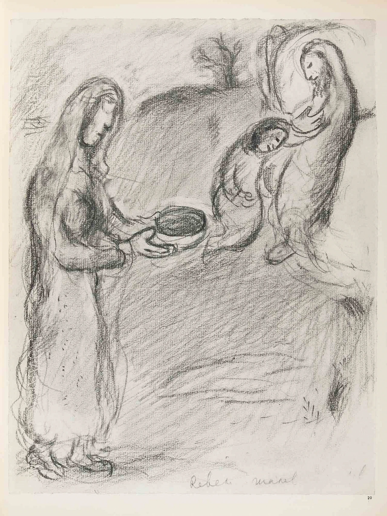 Marc Chagall, Rebecca parte per il matrimonio, Heliogravure 1960-1979 2