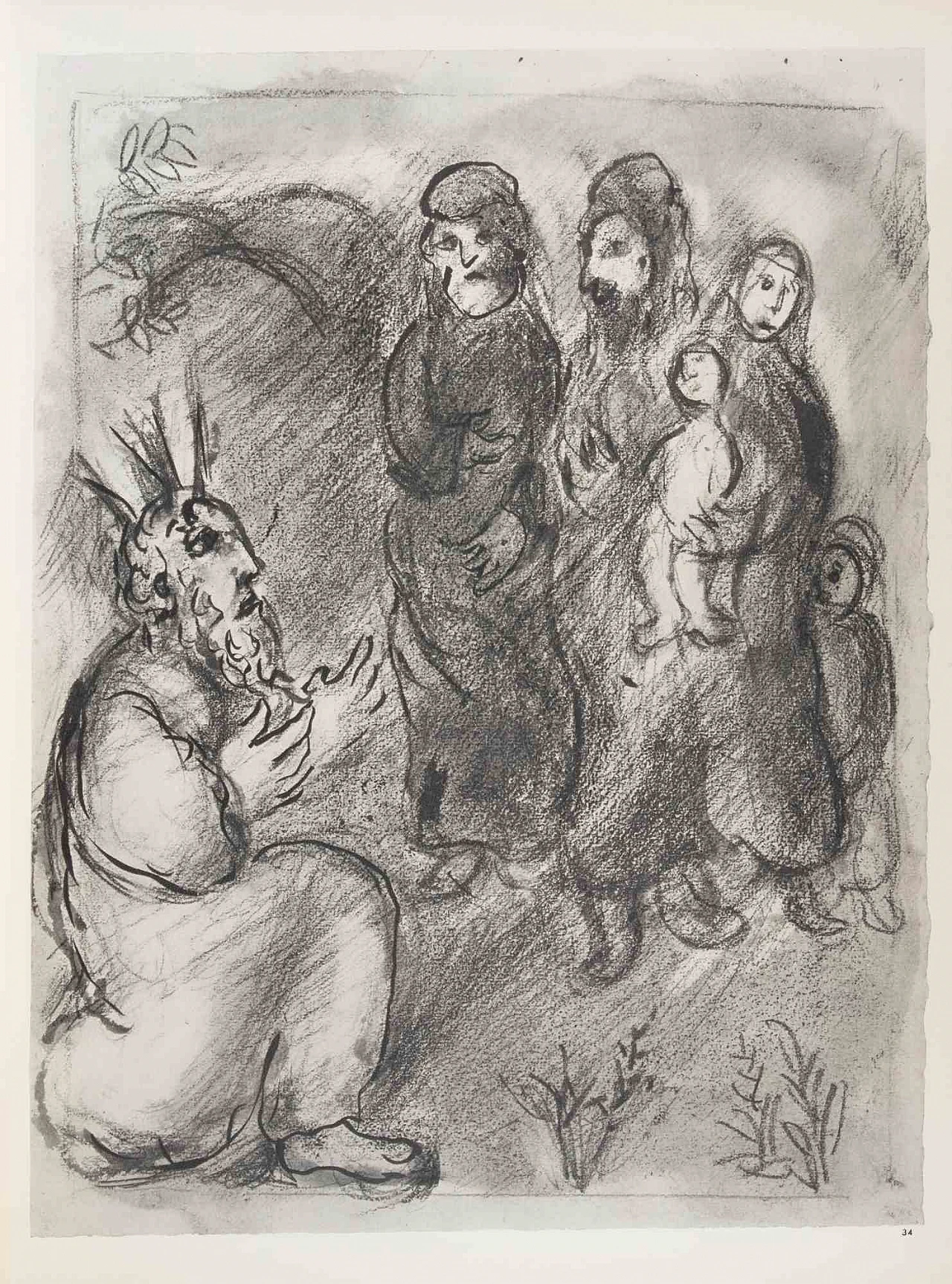 Marc Chagall, Moses saves Sephora, Heliogravure 1960s-1970s 2