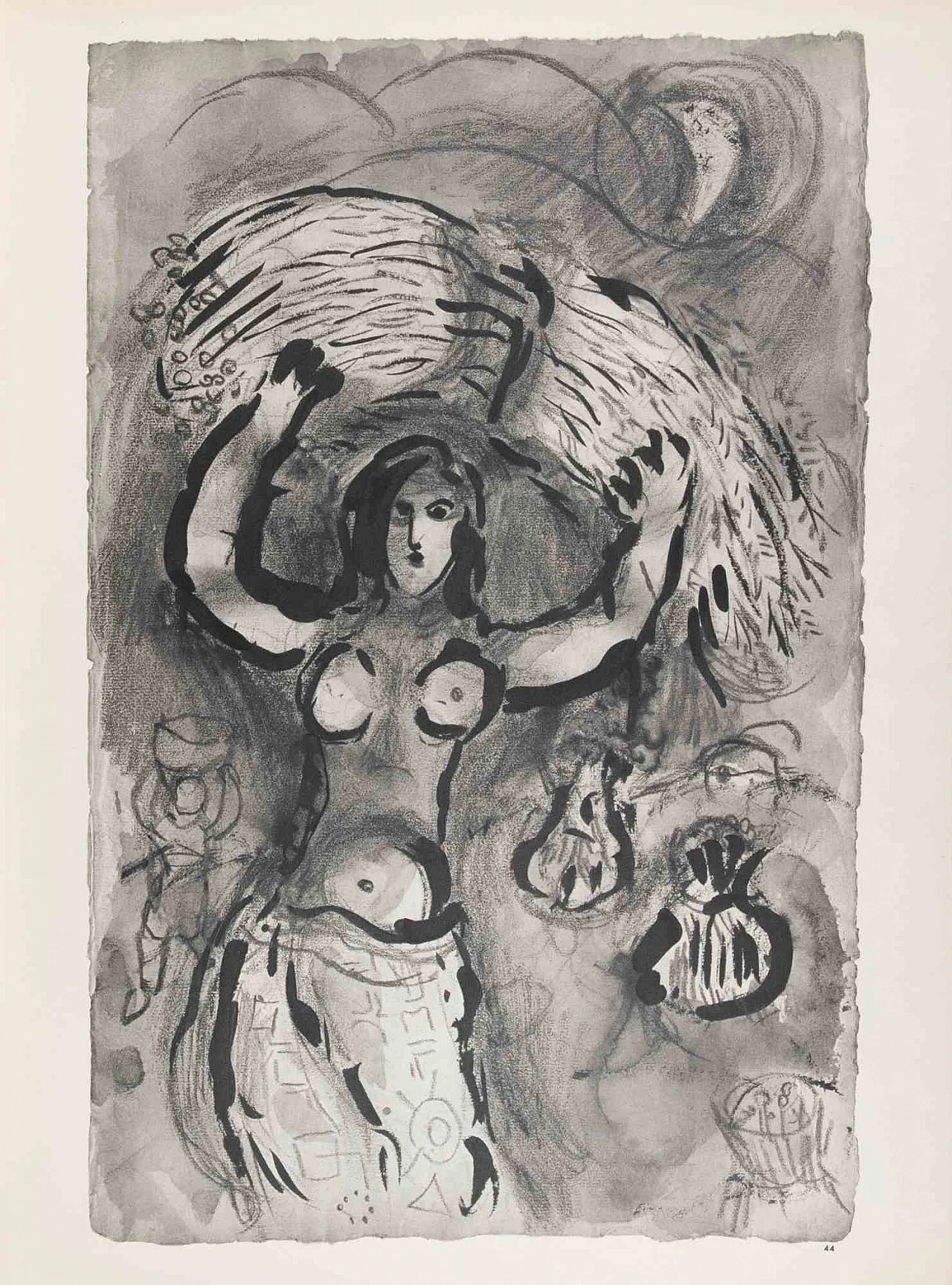 Marc Chagall, Ruth nel campo di grano, Heliogravure 1960-1979 1