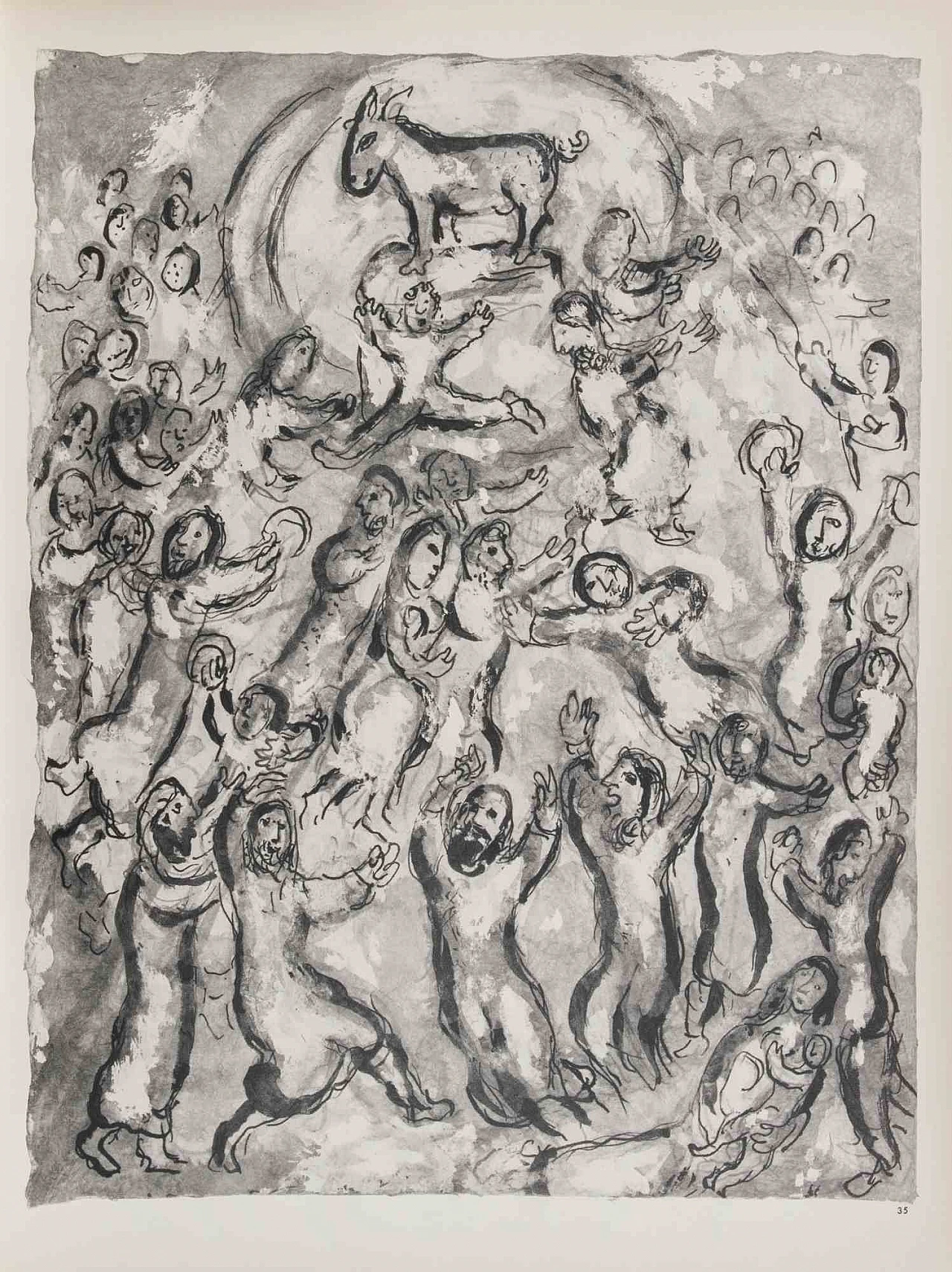 Marc Chagall, The Golden Calf, Heliogravure 1960s-1970s 1