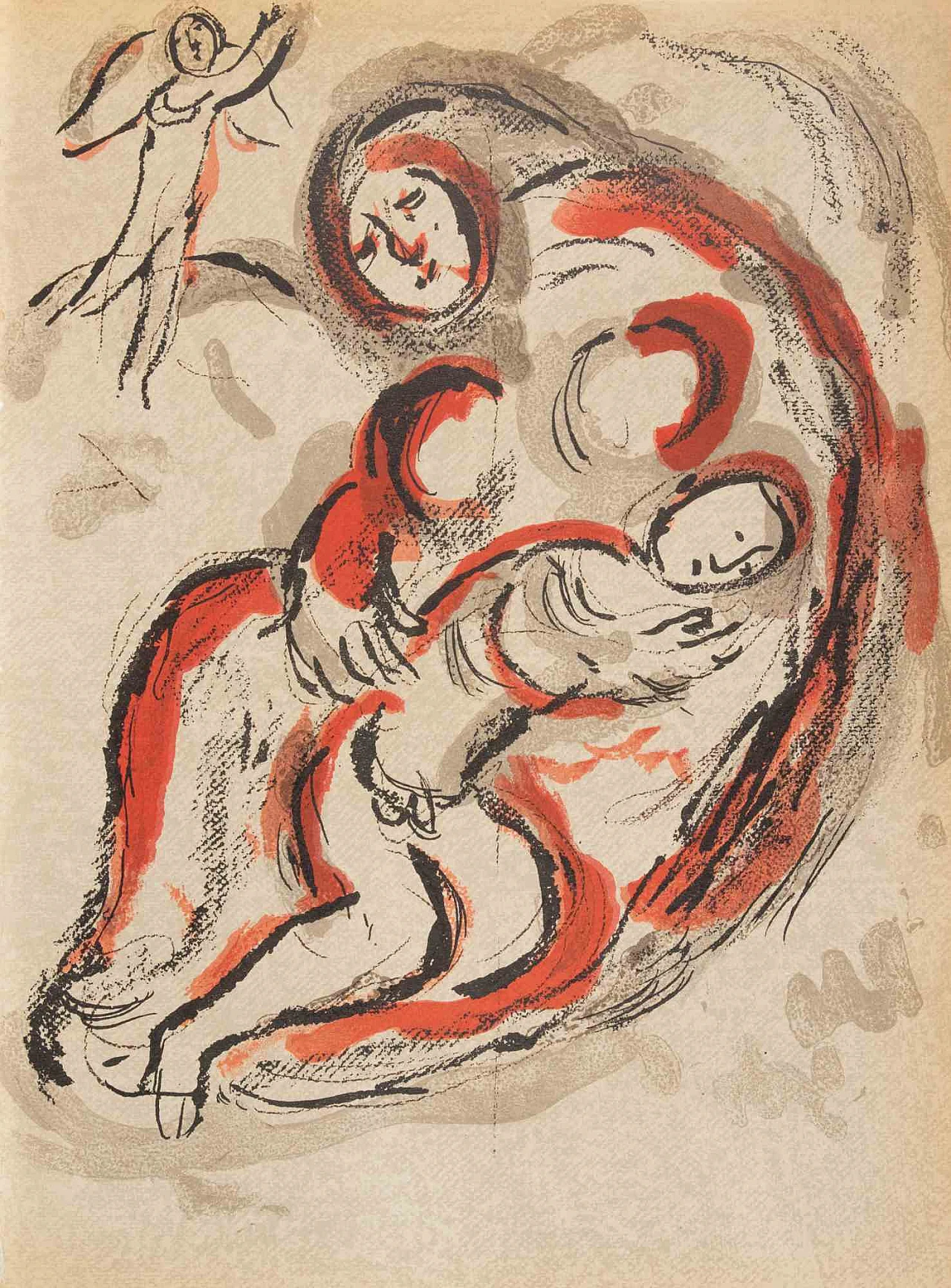 Marc Chagall, Hagaer in the Desert, Lithograph 1960s-1970s 1