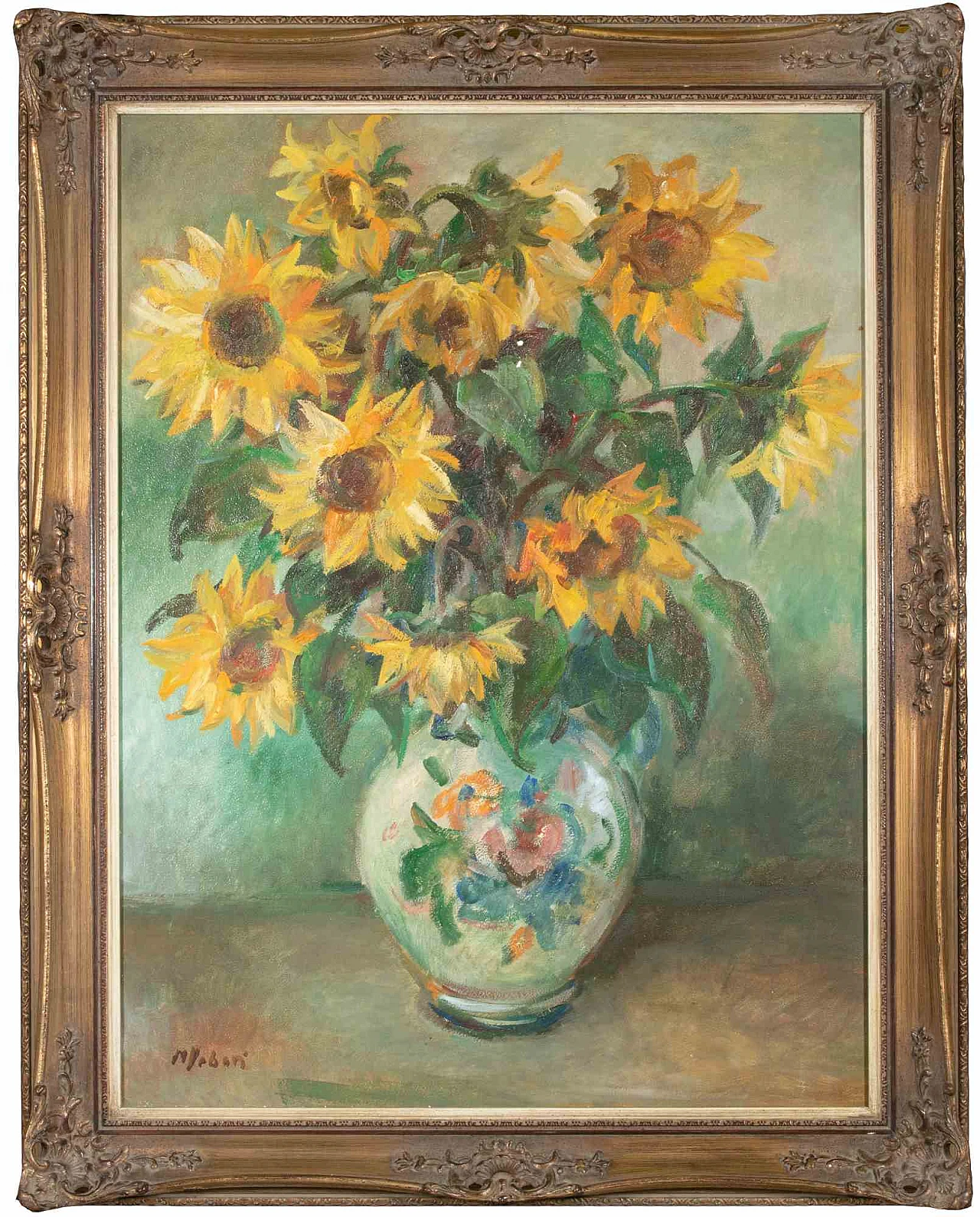 Vrbova Miloslava Prof. Zinkovy, Sunflowers, Oil Painting 2000s 1