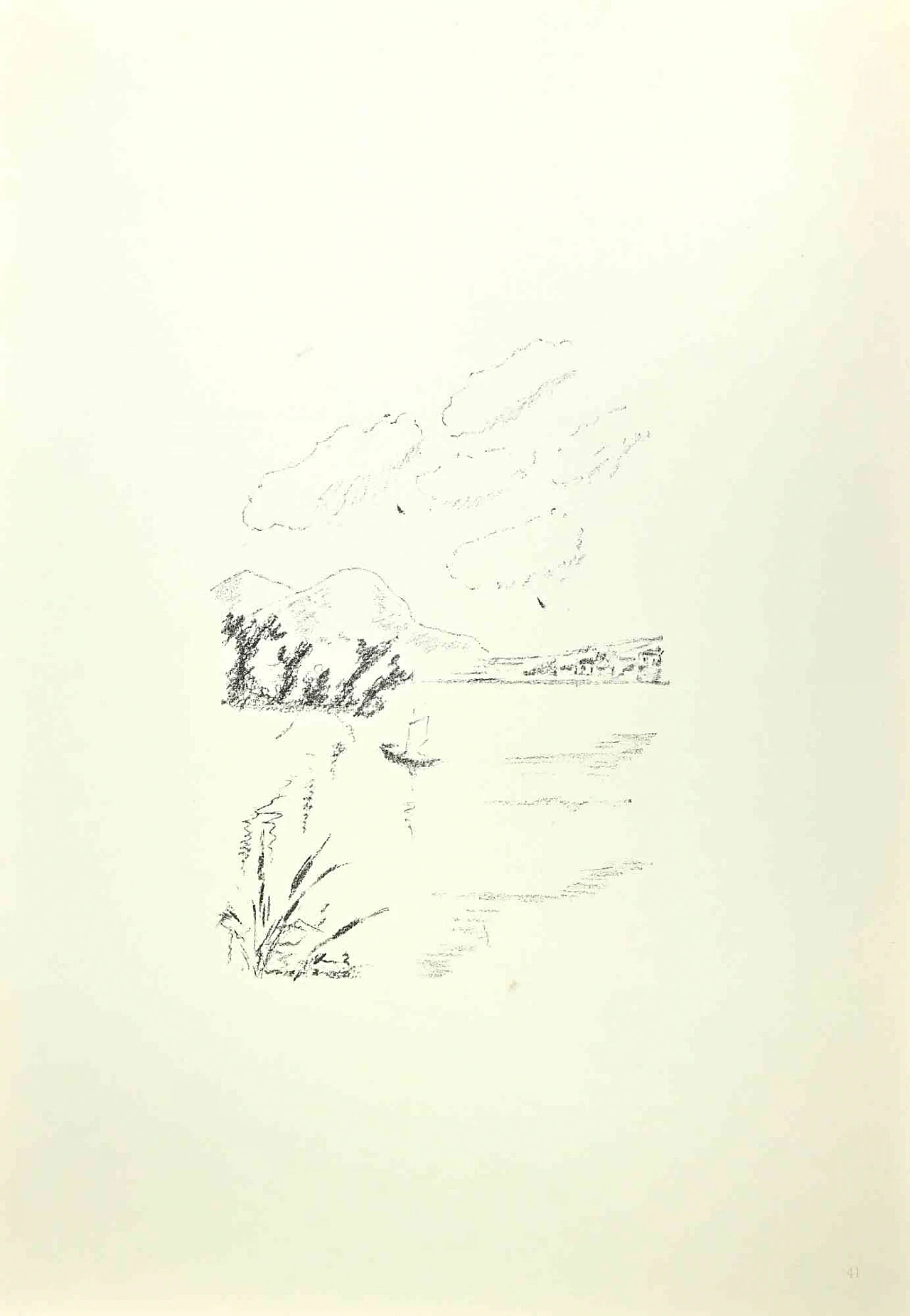 Filippo de Pisis, Sirmione, Litografia 1960-1979 1