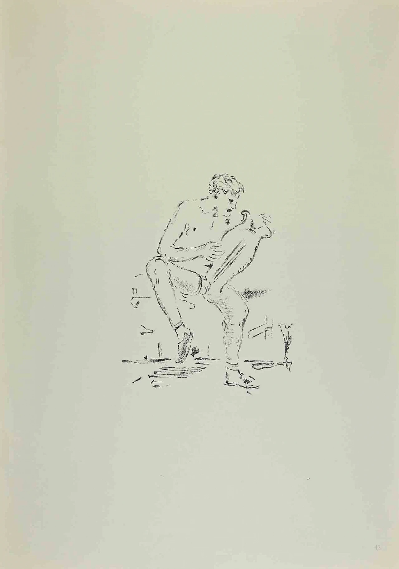 Filippo de Pisis, Il Citaredo, Litografia 1960-1979 1