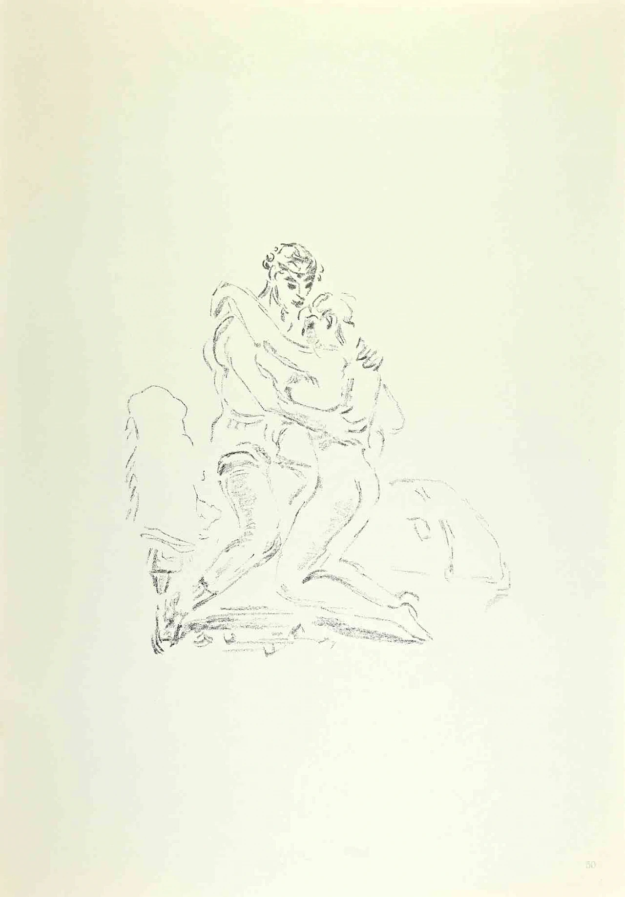 Filippo de Pisis, Amanti, Litografia 1960-1979 1