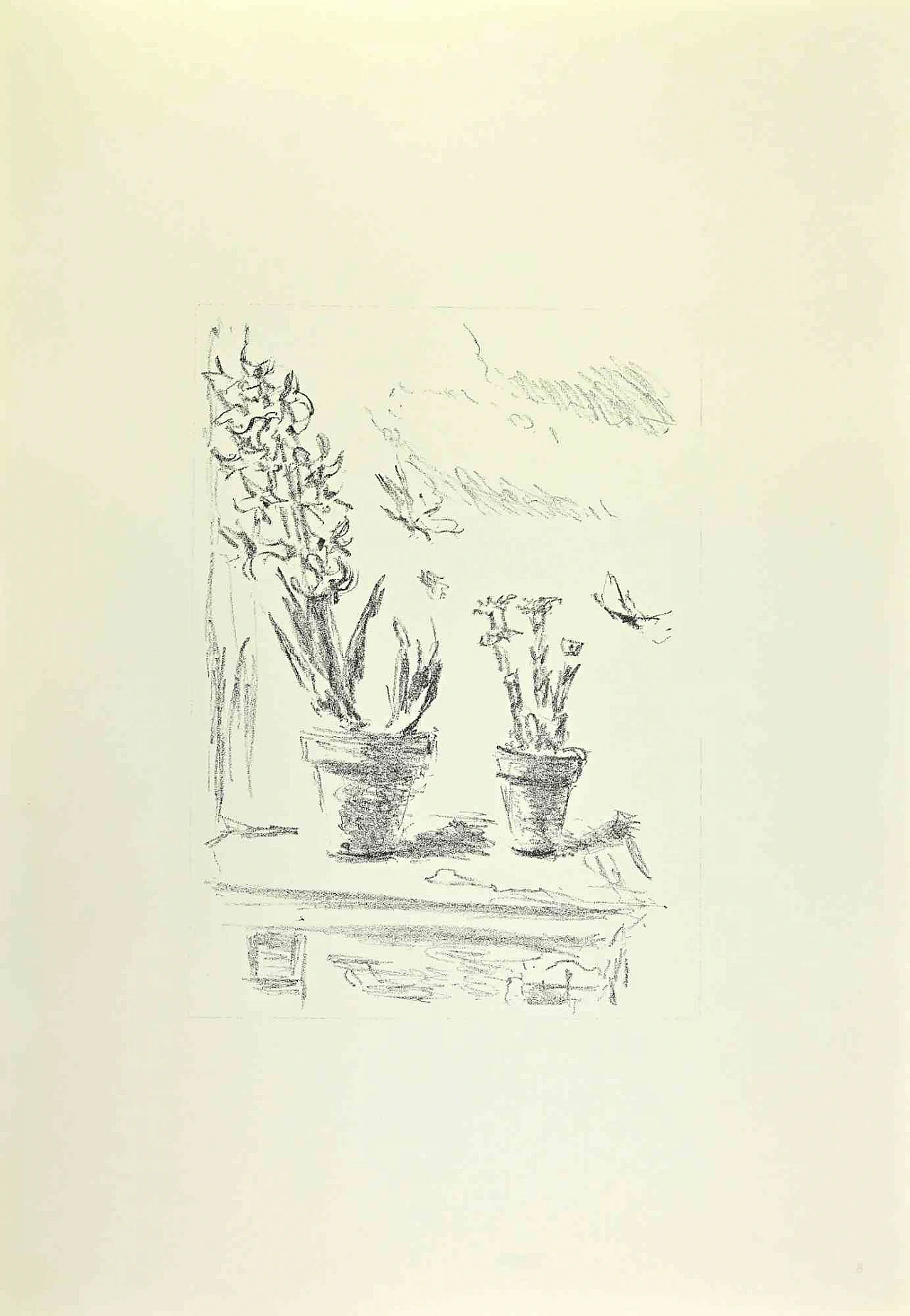 Filippo de Pisis, Still Life, Lithograph 1960s-1970s 1