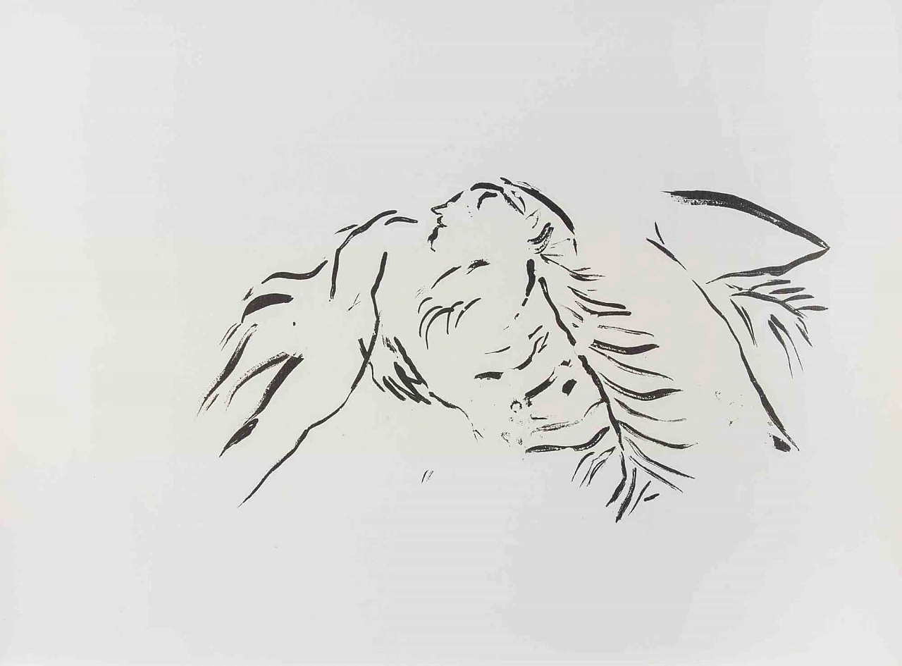 Marc Chagall, Praying Job, Lithograph 1960s-1970s 2