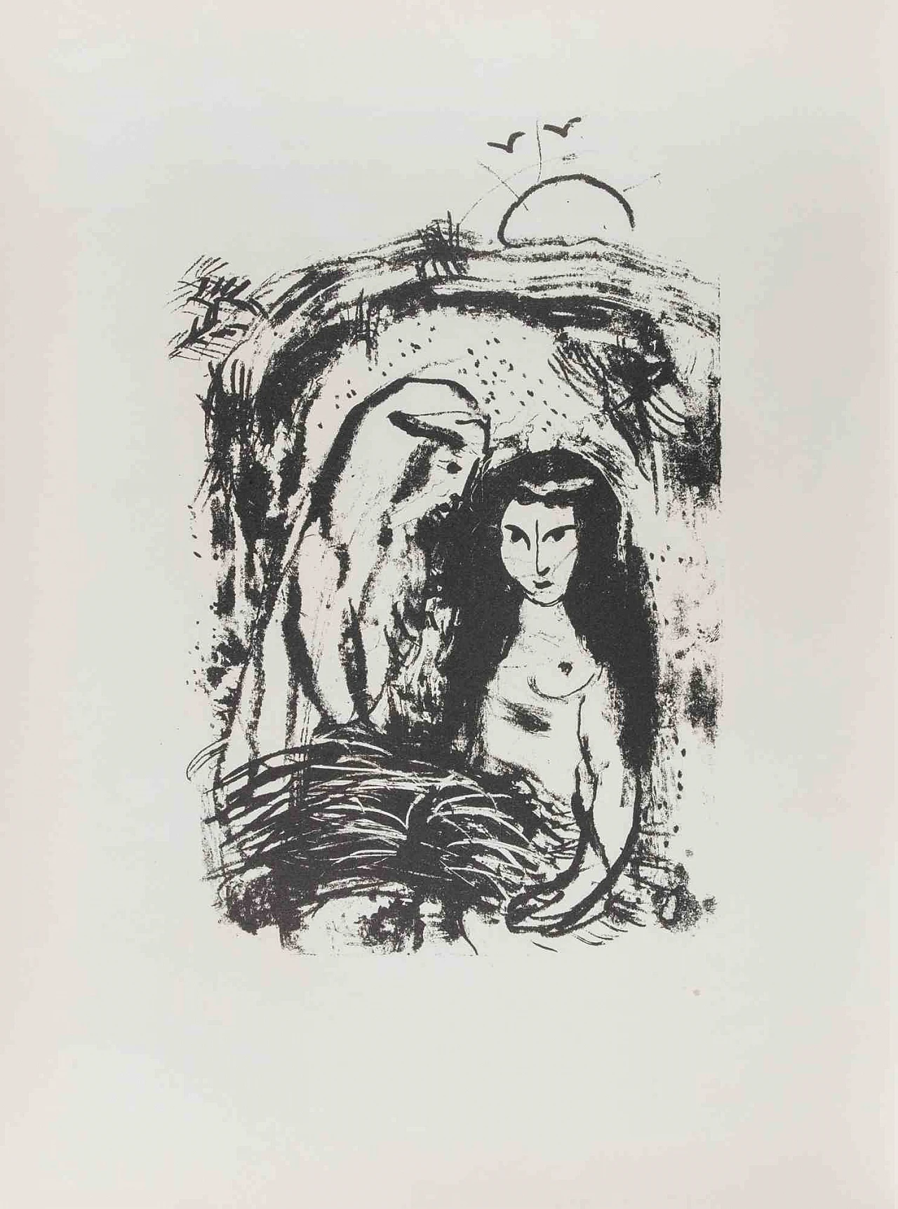 Marc Chagall, Ruth at the Feet of Boaz, Lithograph 1960s-1970s 2