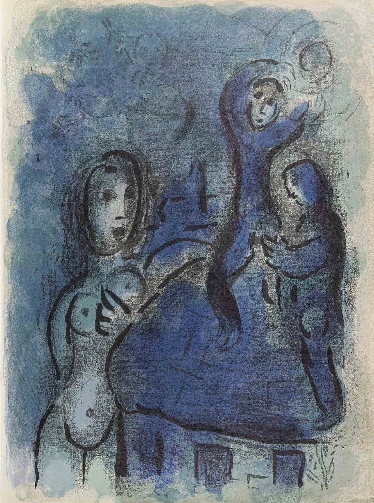 Marc Chagall, Rahab and the Spies in Jericho, Lithograph 1960s-1970s 1