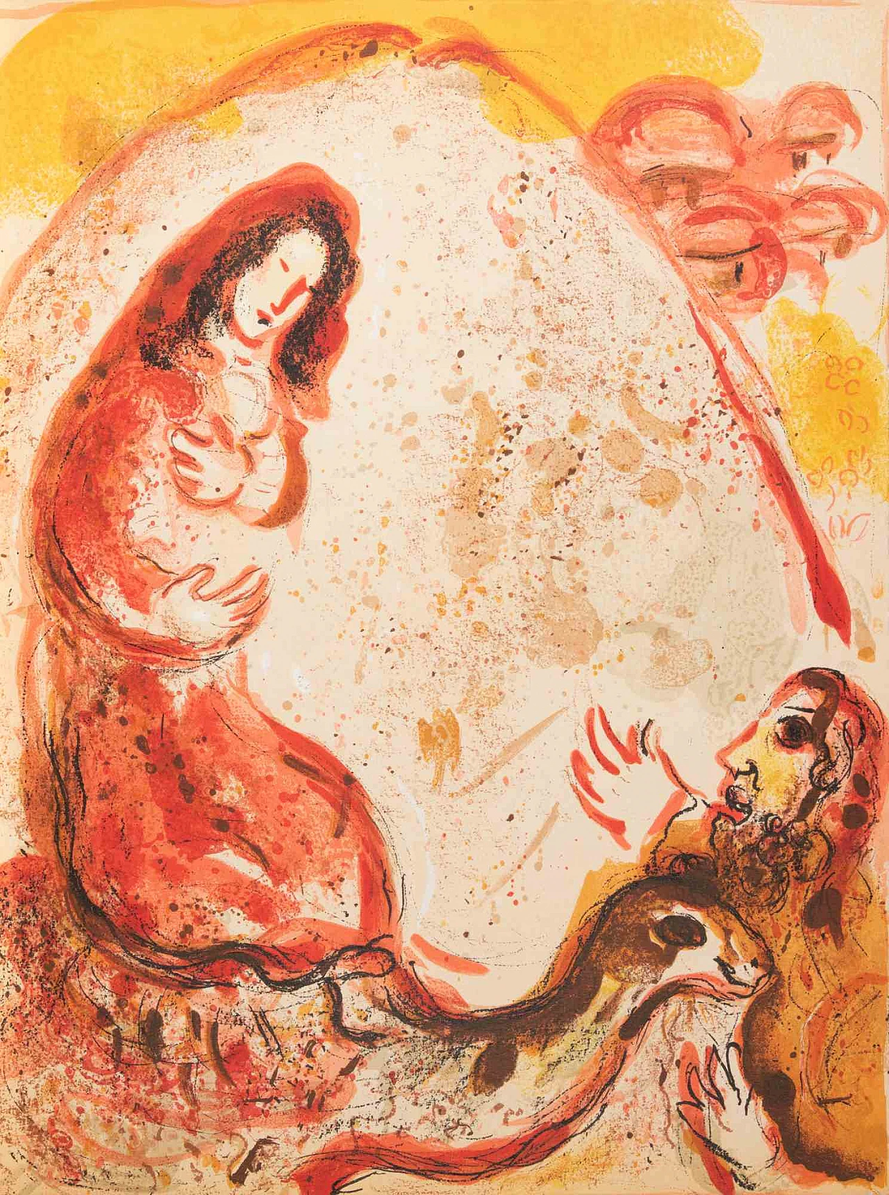 Marc Chagall, Rachel has Stolen the Idols of Her Father, Lithograph 1960s-1970s 1