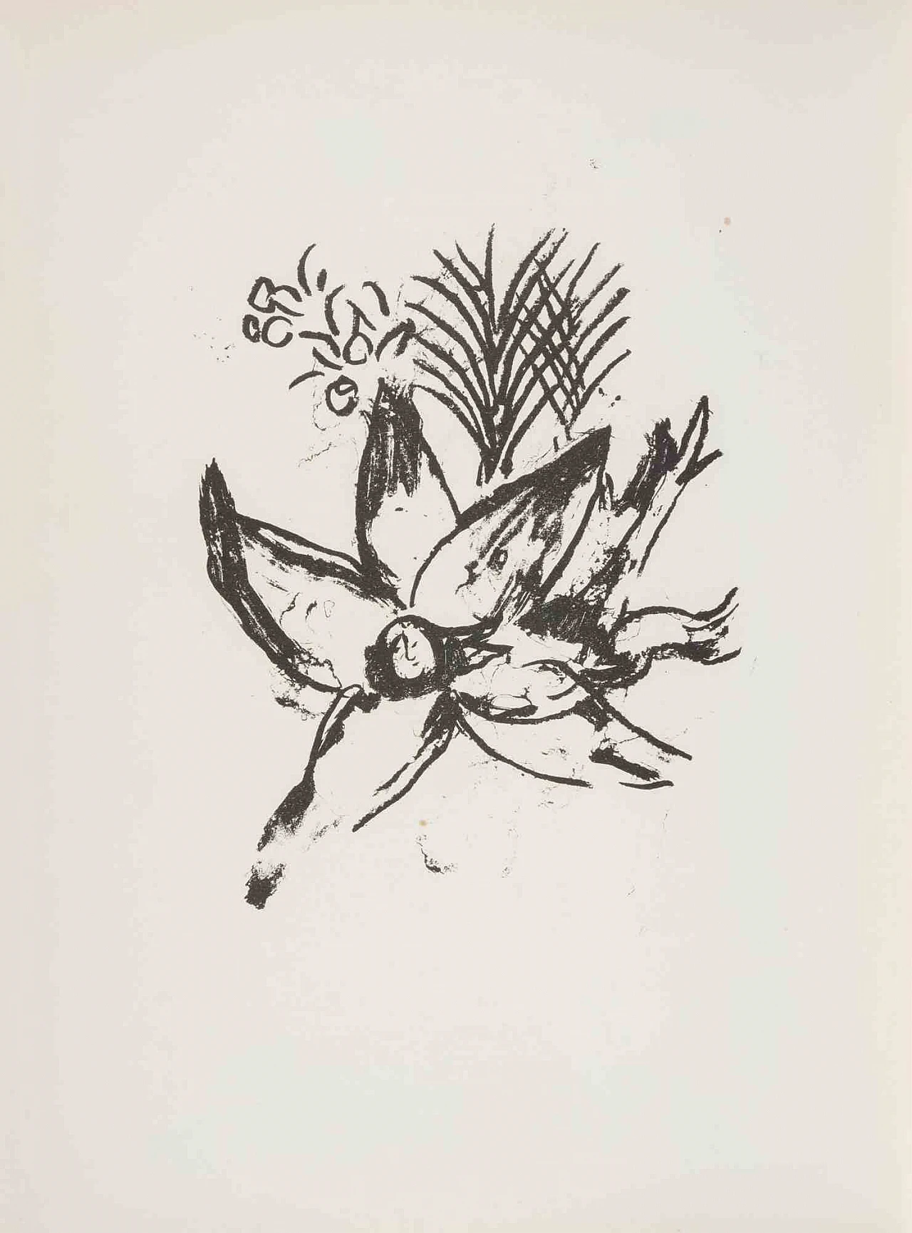 Marc Chagall, Adamo, Eva e il frutto proibito, litografia 1960-1979 2