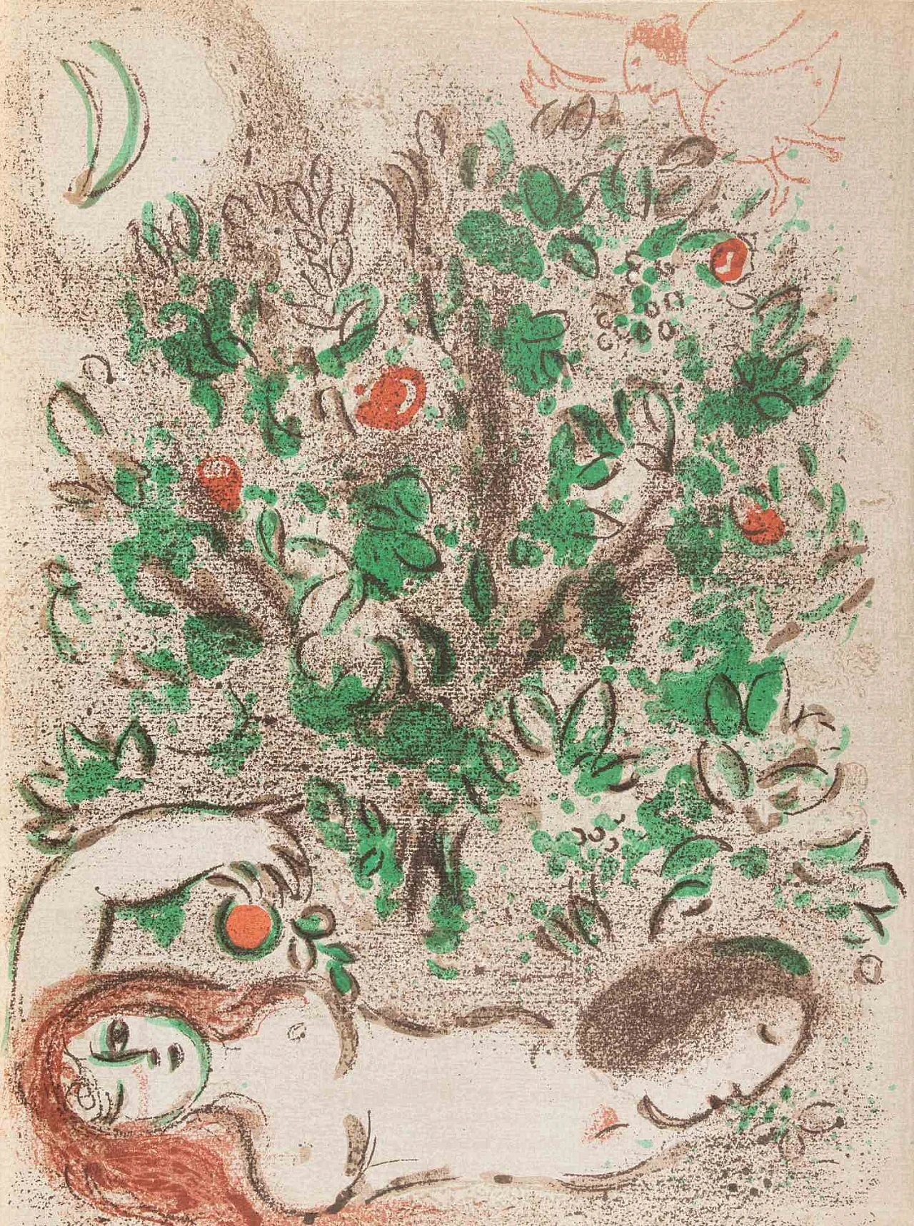 Marc Chagall, The Tree of Knowledge, Lithograph 1960s-1970s 1