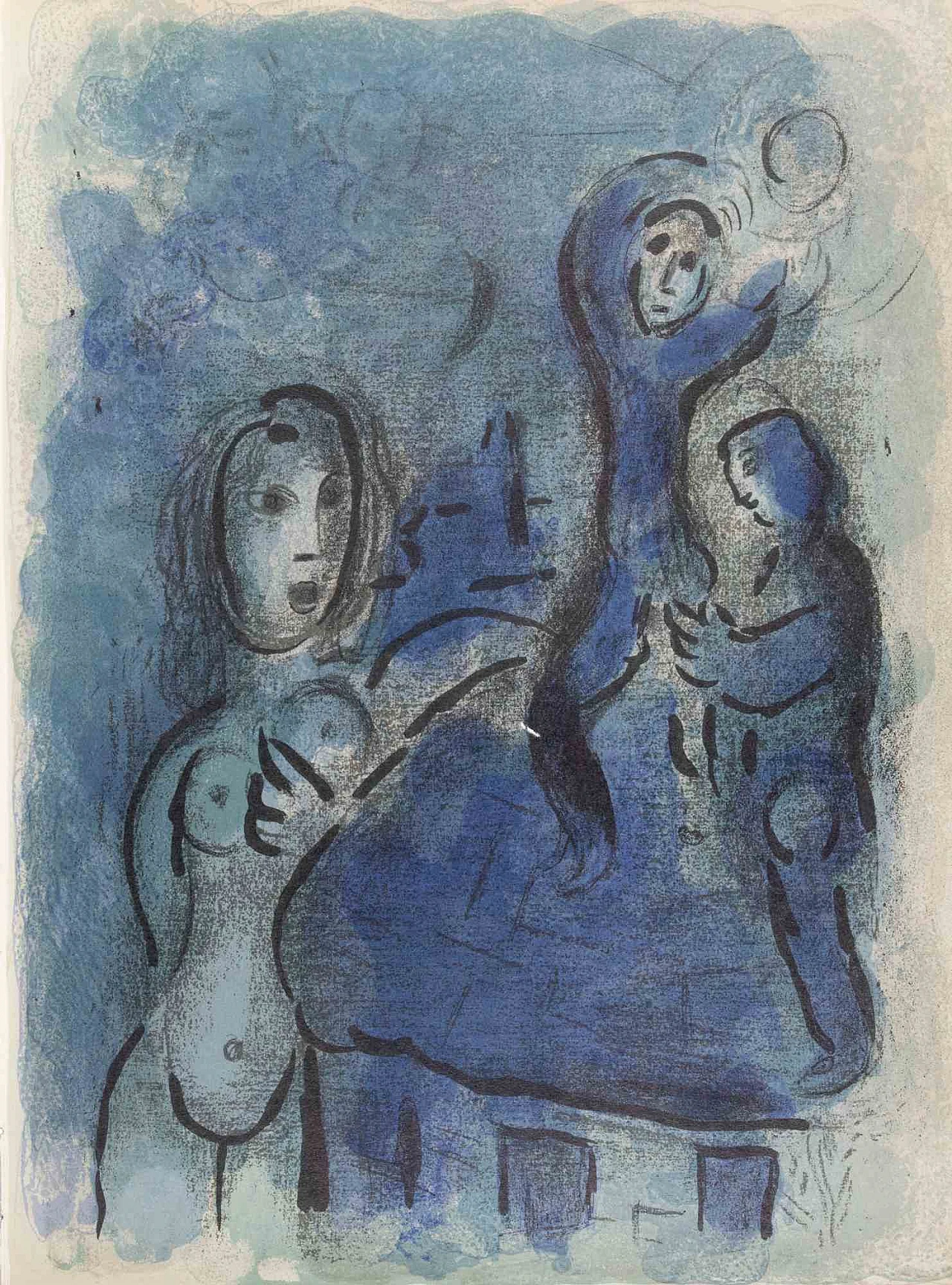 Marc Chagall, Rahab and the Spies in Jericho, Lithograph 1960s-1970s 1