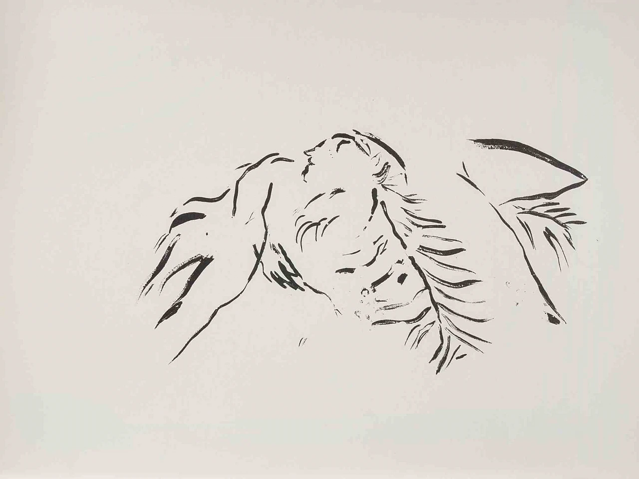 Marc Chagall, Praying Job, Lithograph 1960s-1970s 2