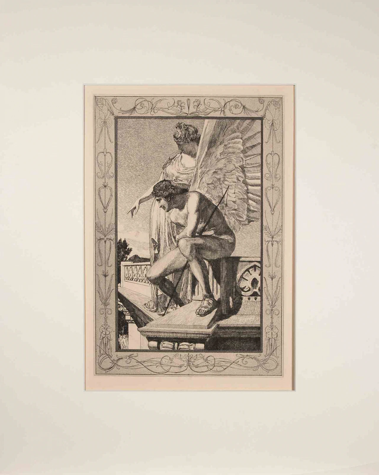 Max Klinger, Venus zeigt Amor Psyche, Etching Aquatint 19th century 2