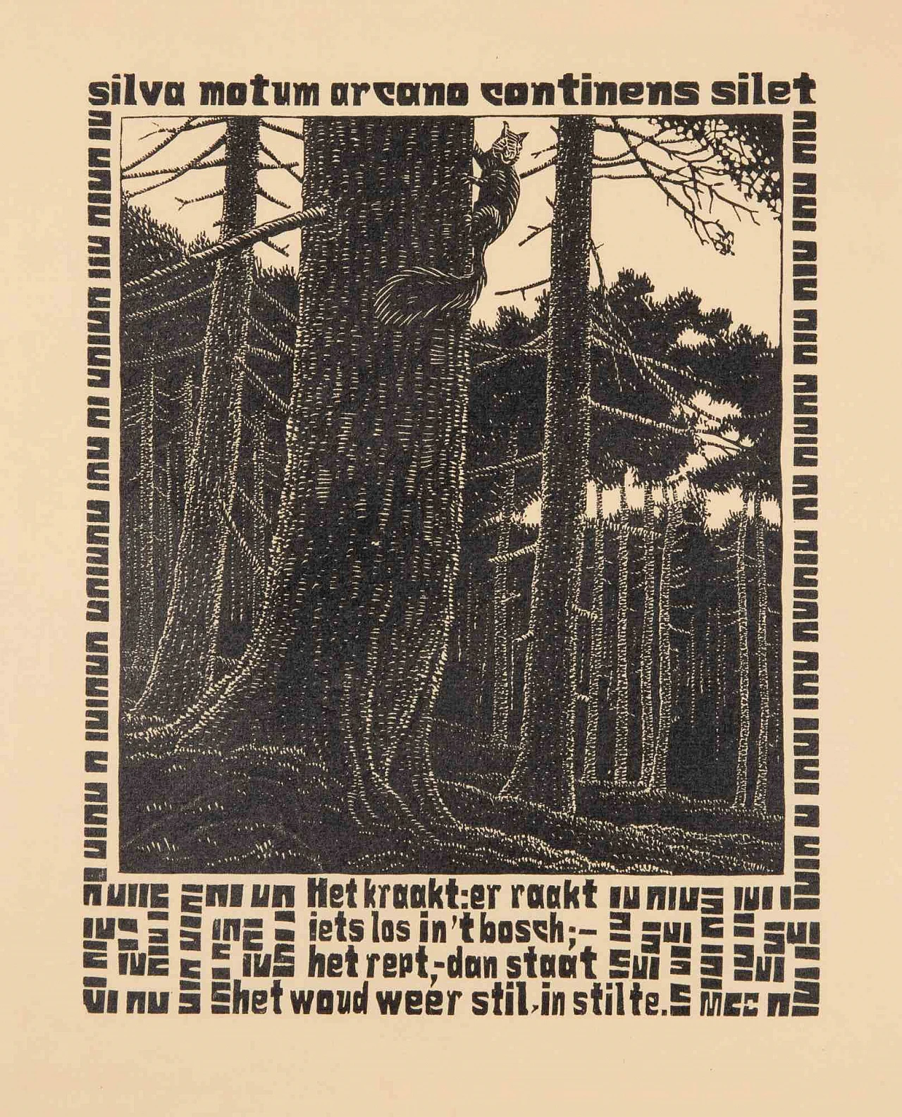 Maurits Cornelis Escher, Scoiattolo, Xilografia 1920 - 1939 1