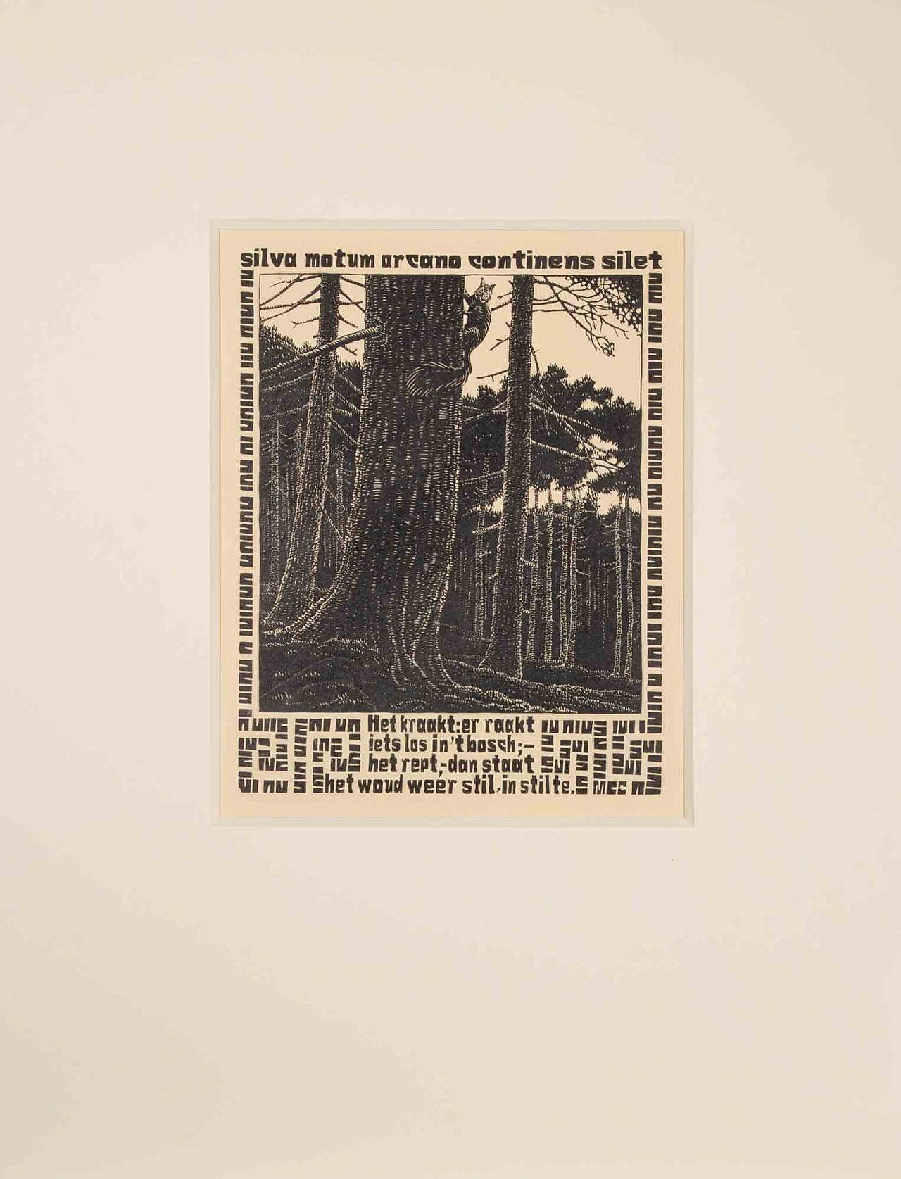 Maurits Cornelis Escher, Scoiattolo, Xilografia 1920 - 1939 2