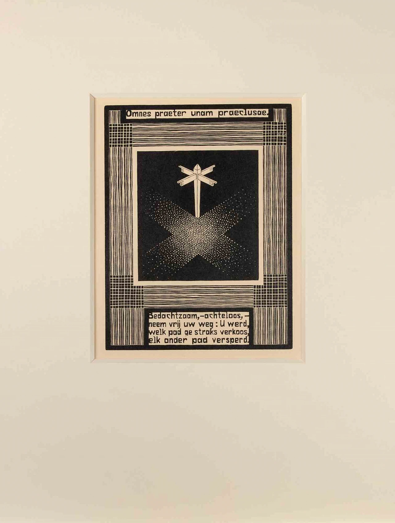 Maurits Cornelis Escher, Signpost, Woodcut 1920s-1930s 2