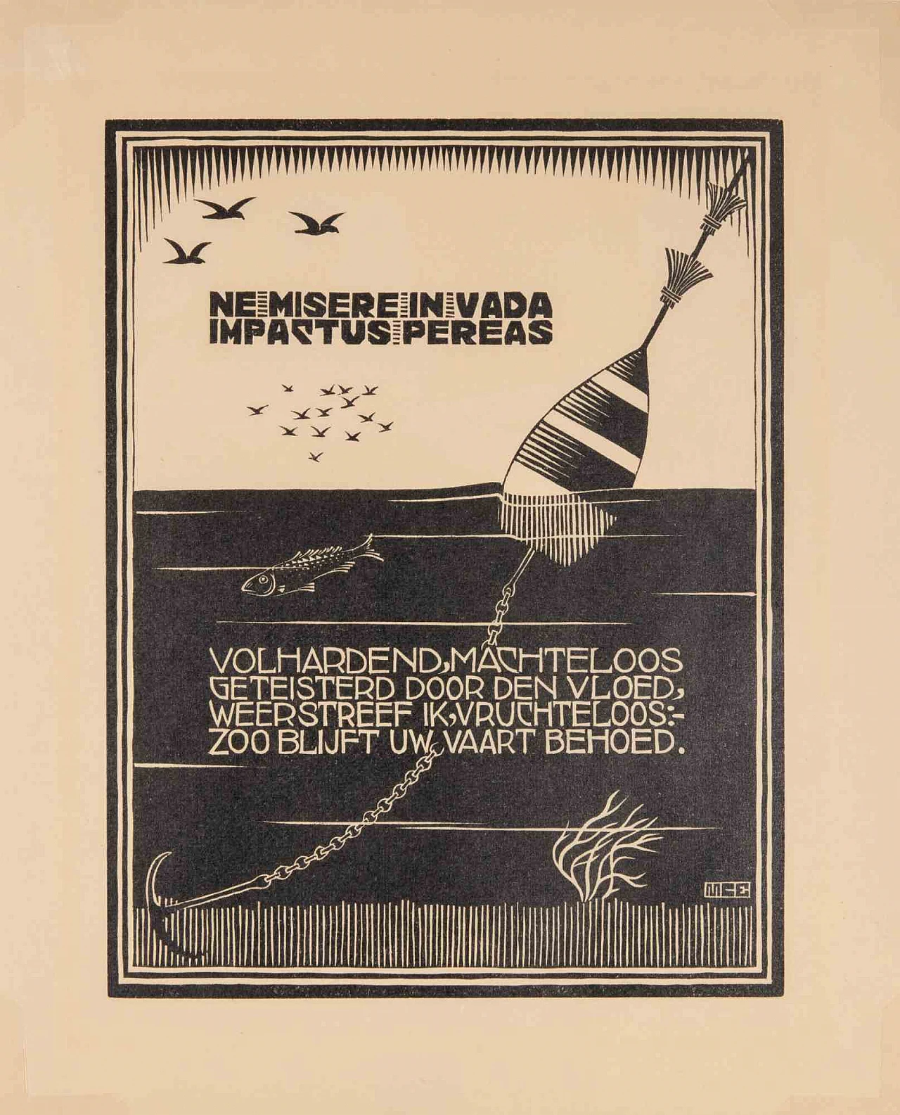 Maurits Cornelis Escher, Boa, xilografia 1920 - 1939 1