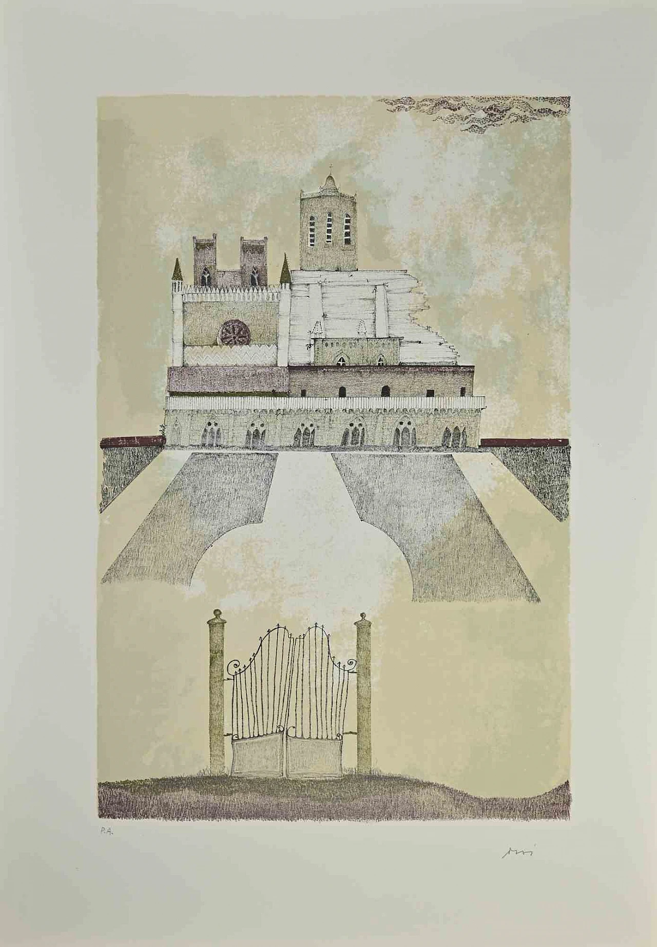 Ossi Czinner, Cattedrale di Tarragona, Litografia 1960-1979 1