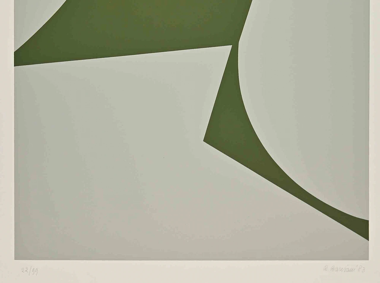 Renato Barisani, Forme verdi, Serigrafia 1980-1999 2