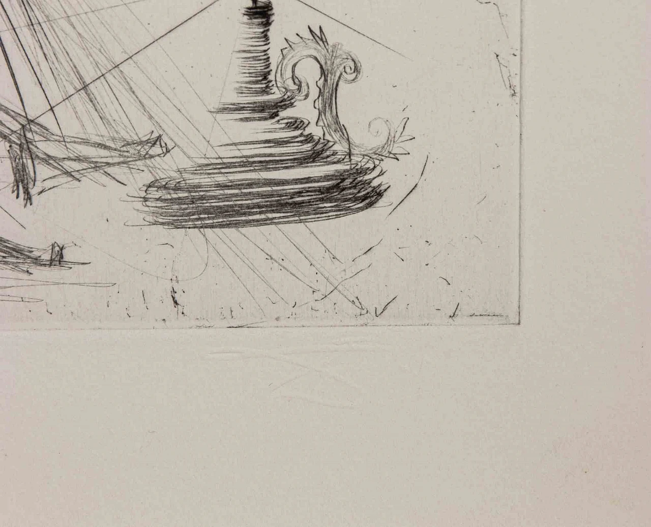 Salvador Dalì, Coppia con candela, Acquaforte puntasecca 1960-1979 3