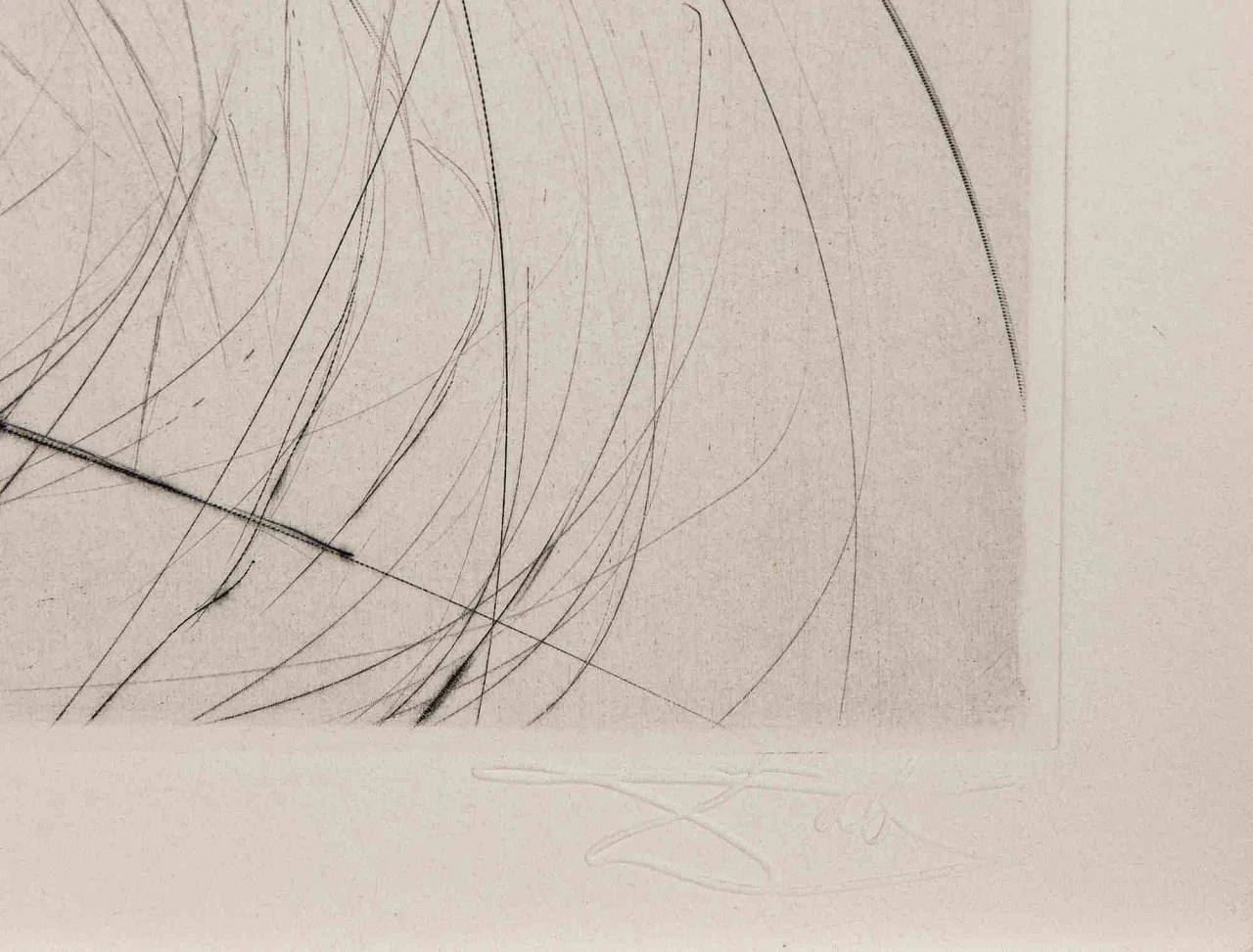 Salvador Dalì, Portrait of Ronsard, Etching Drypoint 1960s-1970s 3