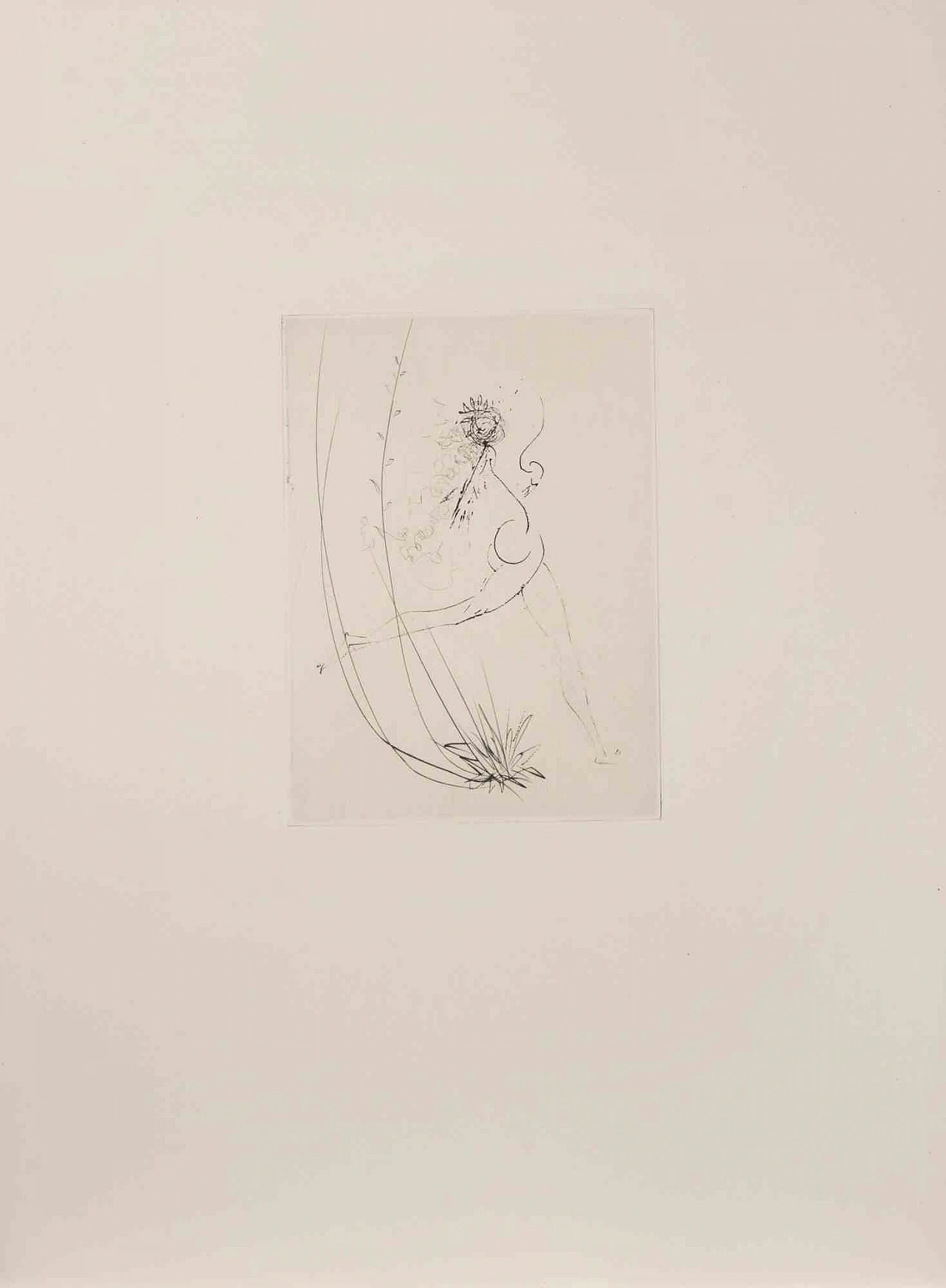 Salvador Dalì, Dancing Nude - from Les Amours de Cassandre, Etching Drypoint 1960s-1970s 2