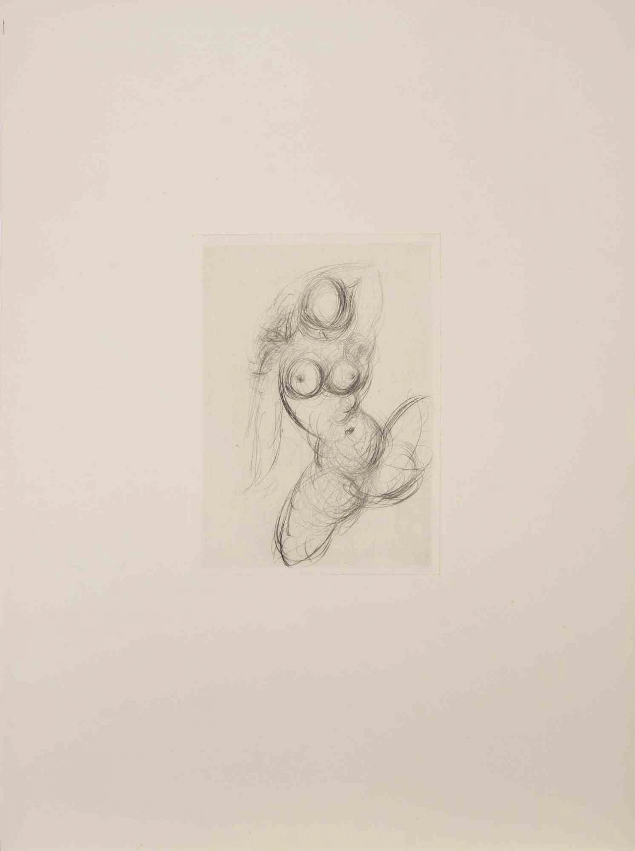 Salvador Dalì, Nude - from Les Amours de Cassandre, Etching Drypoint 1960s-1970s 2