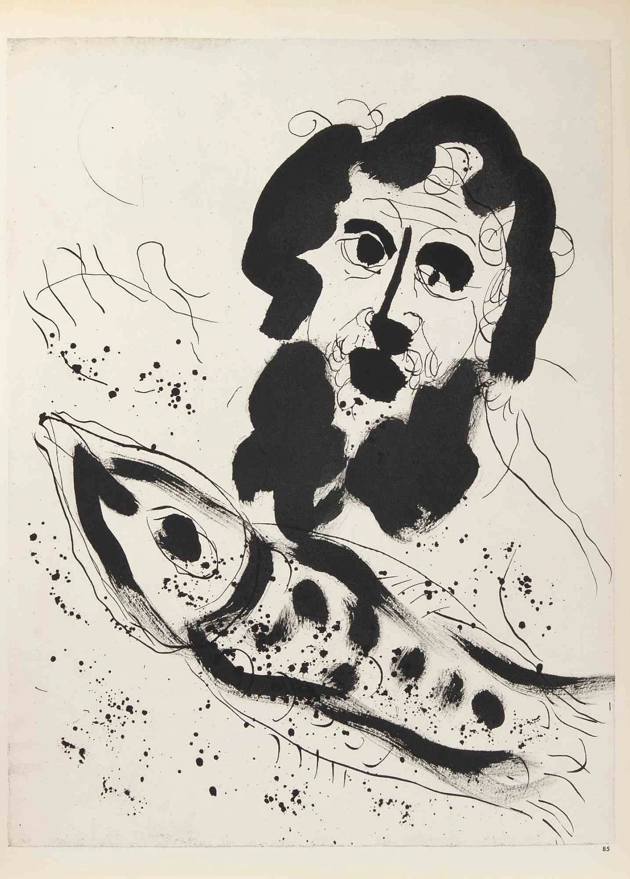 Marc Chagall, Jonah and the Storm at Sea, Heliogravure 1960s-1970s 1