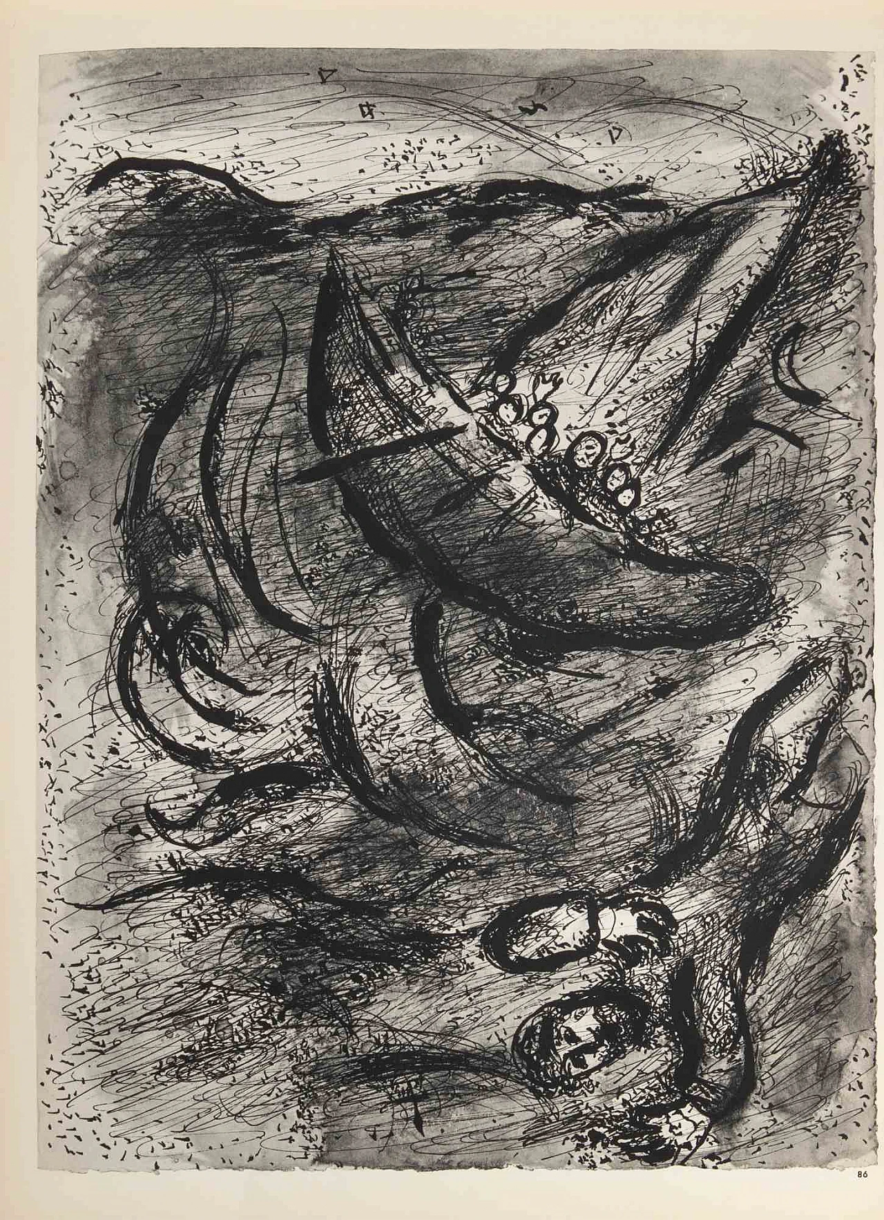 Marc Chagall, Jonah and the Storm at Sea, Heliogravure 1960s-1970s 2