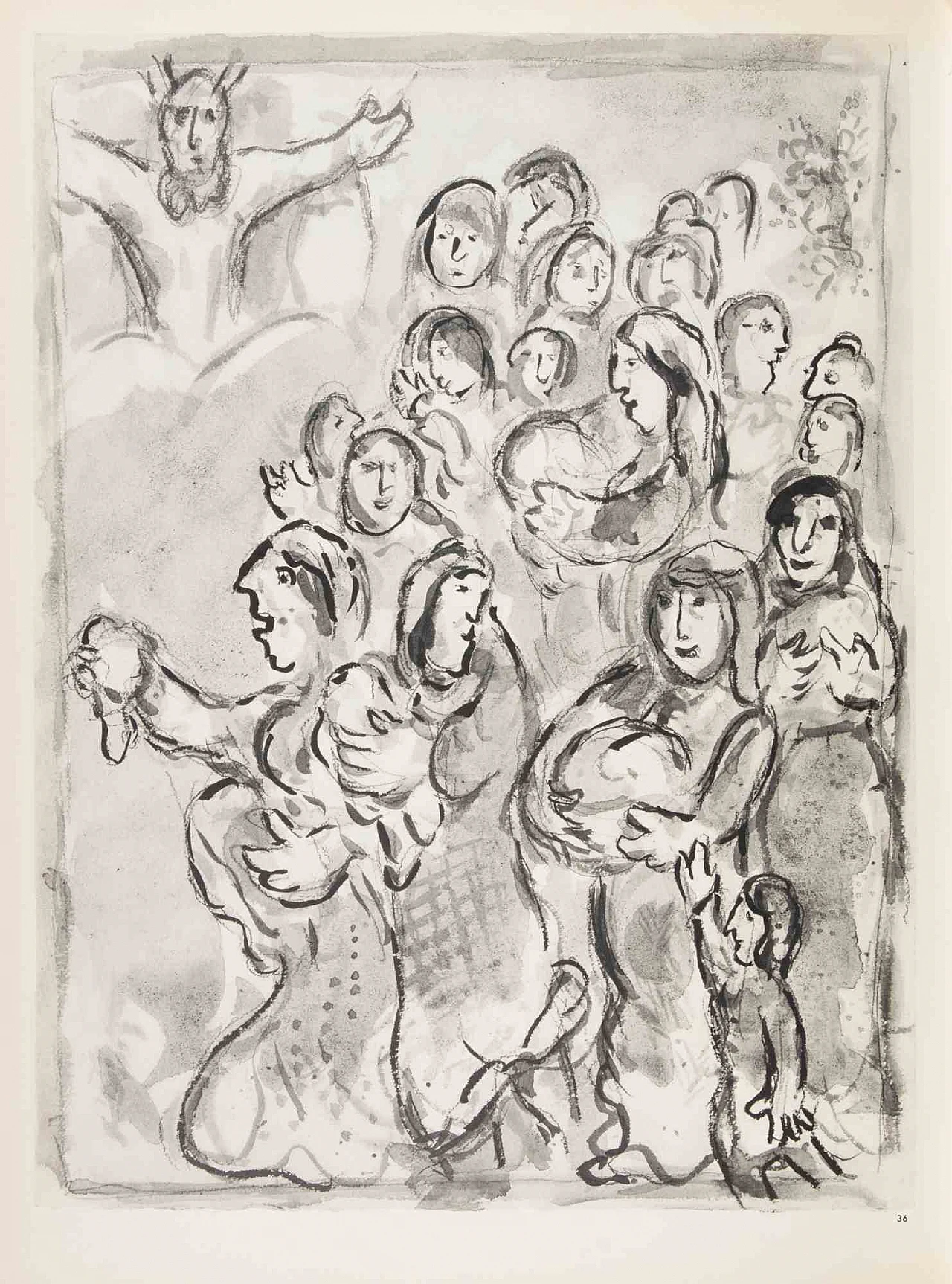 Marc Chagall, Le offerte delle donne al Tabernacolo, Heliogravure 1960-1979 1