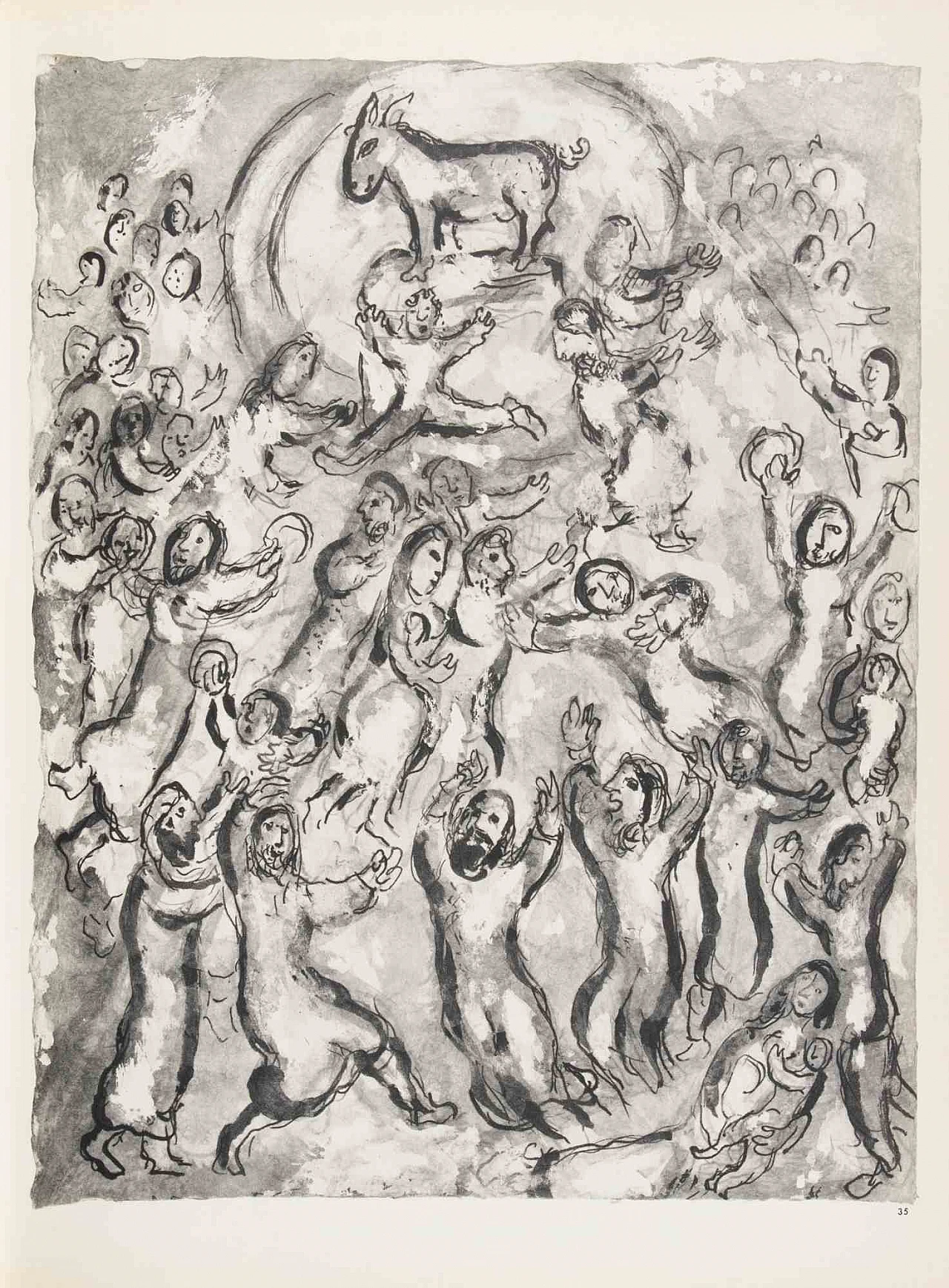 Marc Chagall, Le offerte delle donne al Tabernacolo, Heliogravure 1960-1979 2