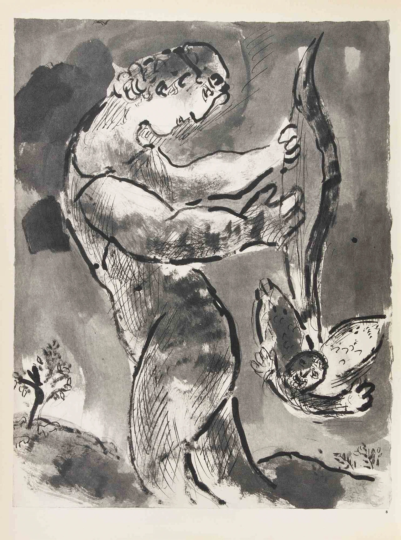 Marc Chagall, The Flood, The Fish and a Woman, Heliogravure 1960s-1970s 1