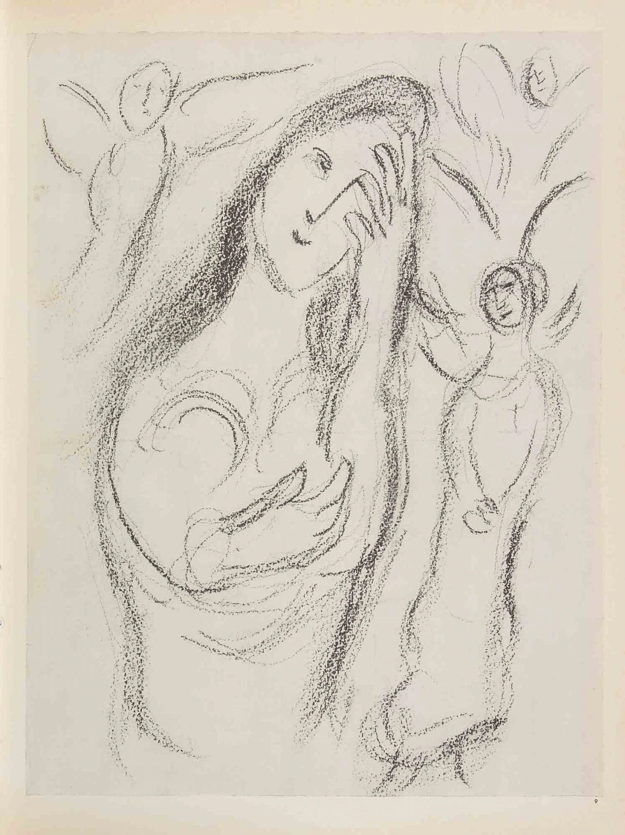 Marc Chagall, Sarah and the Angels, Heliogravure 1960s-1970s 1