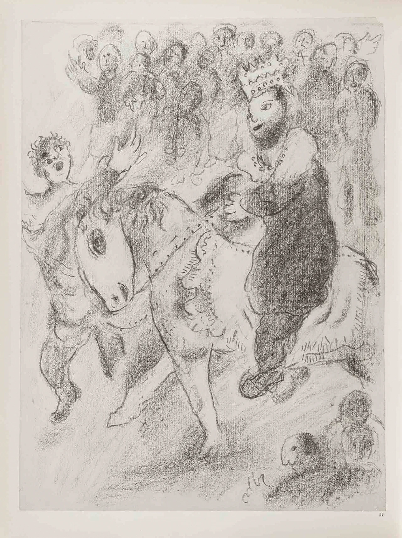 Marc Chagall, The King and the Queen, Heliogravure 1960s-1970s 1