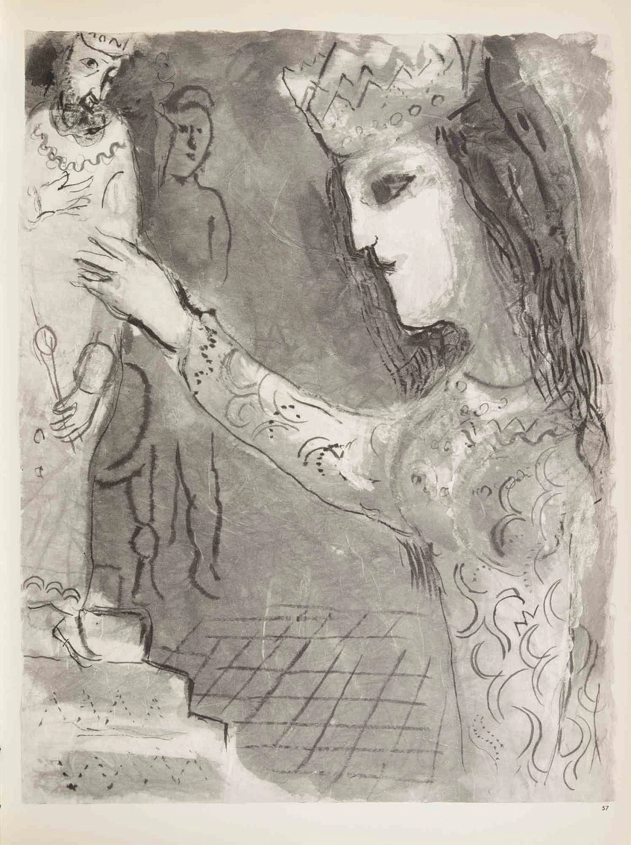 Marc Chagall, The King and the Queen, Heliogravure 1960s-1970s 2