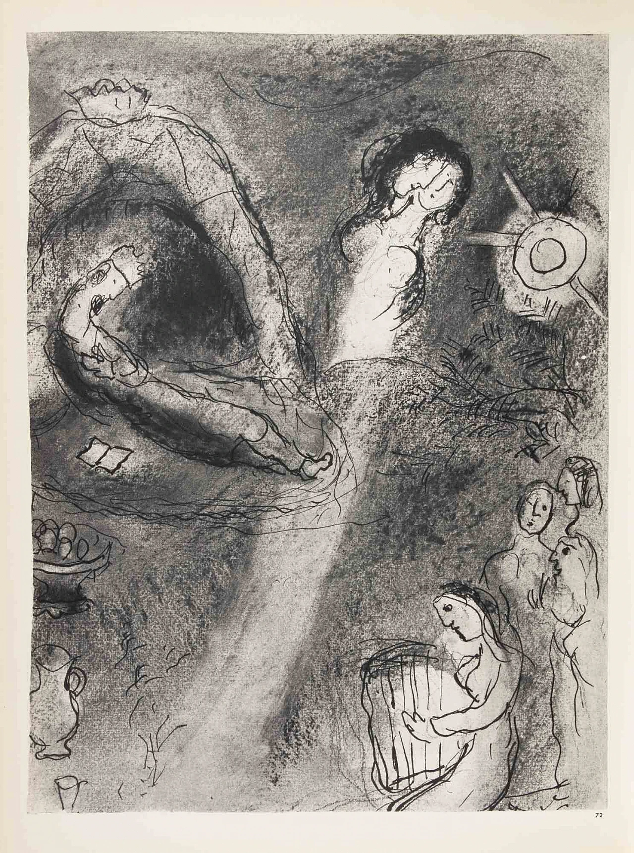 Marc Chagall, The Doves and All Lovers, Heliogravure 1960s-1970s 1