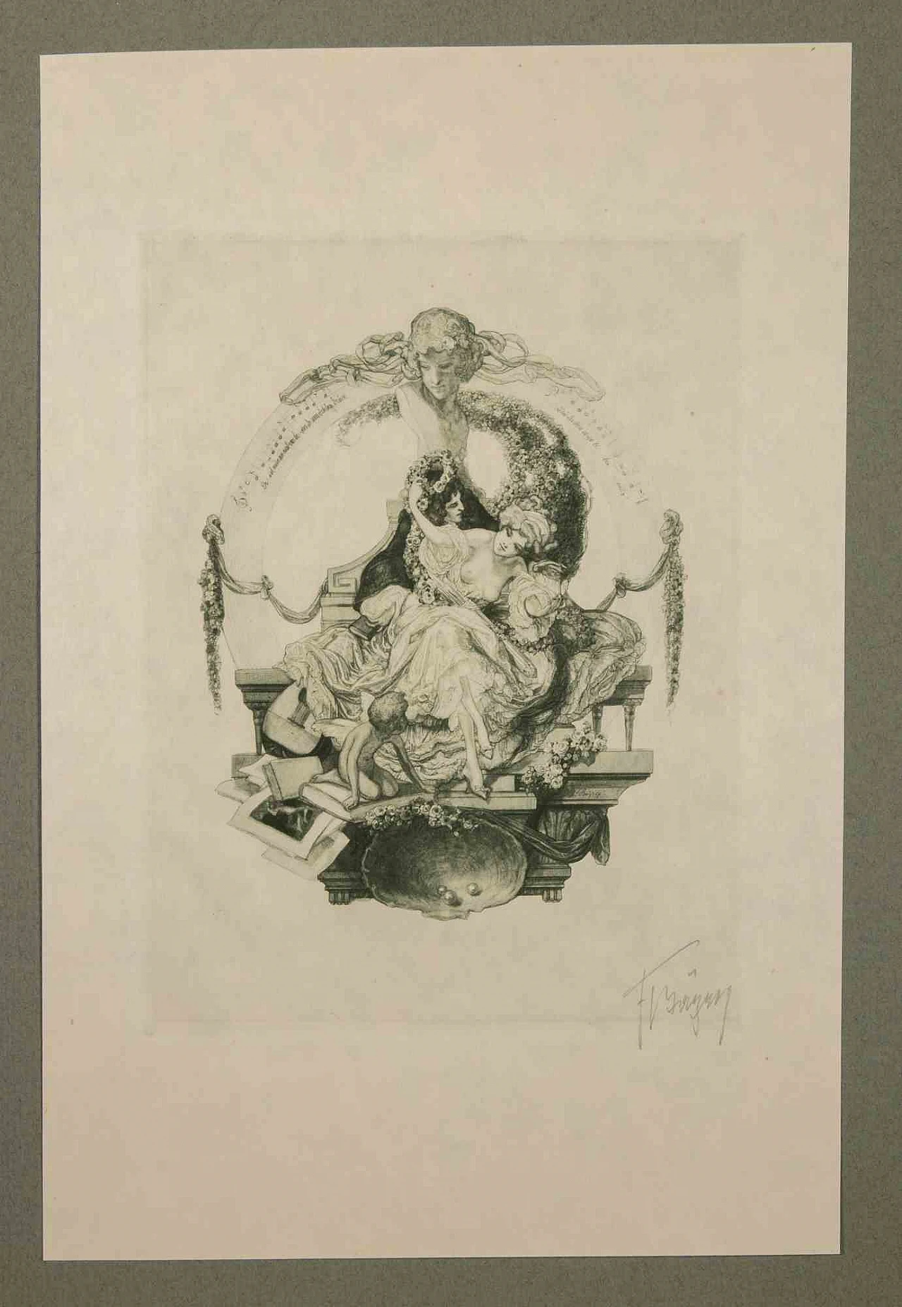 Franz Von Bayros (Choisy Le Conin), Bayros-Mappe III, Heliogravure 1900-1910s 1