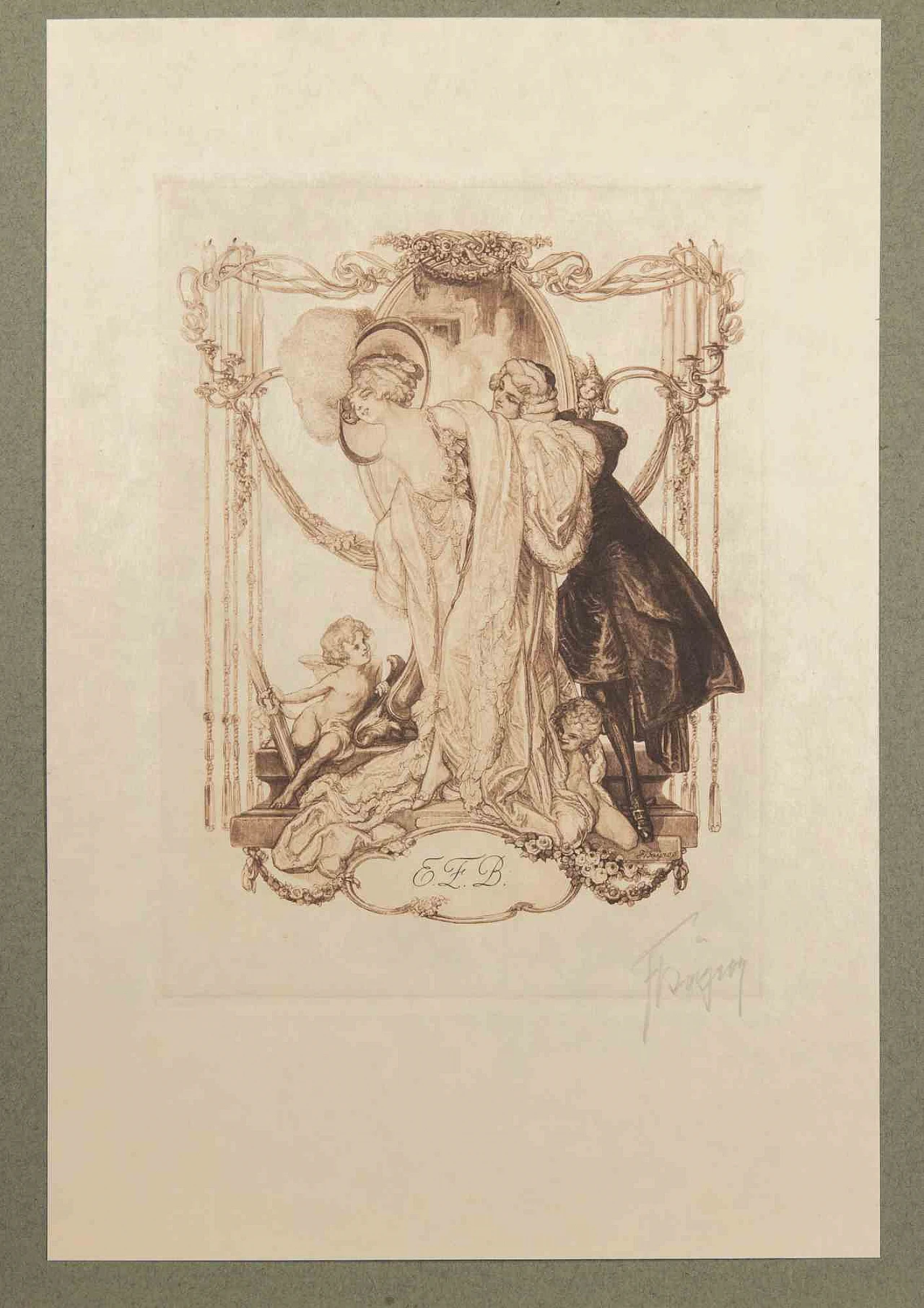 Franz Von Bayros (Choisy Le Conin), Bayros-Mappe III, Heliogravure 1900-1910s 1